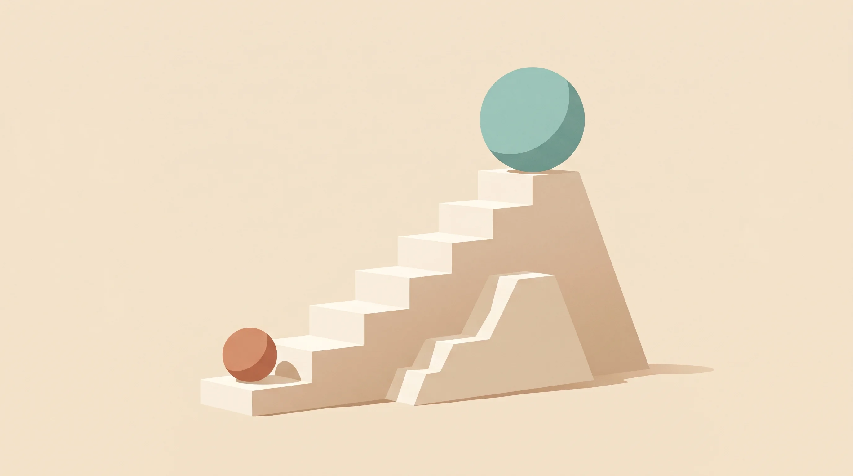 Digital illustration for article section "Valuation Arithmetic and Venture Velocity" in "OpenRouter Hits $1.3B Valuation on $113M Series B Led by Alphabet" - A minimalist and conceptual illustration representing a steep climb in financial valuation and ventu...
