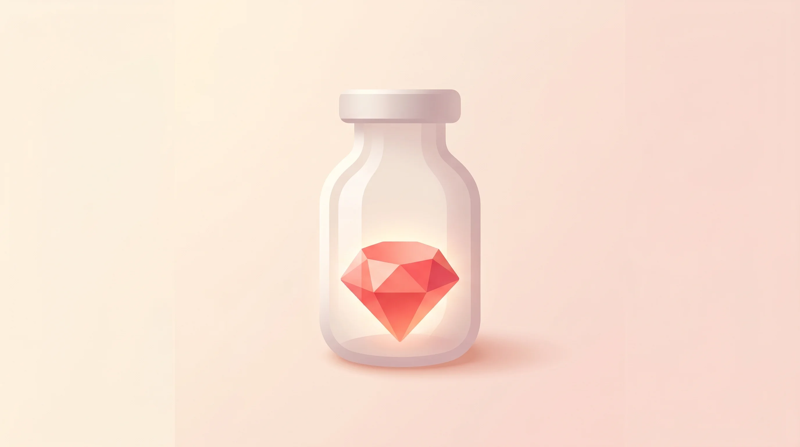 Digital illustration for article section "Content Section 2" in "AstriVax's €30M Seed Targets HPV Cancer With Novel Platform" - A highly stylized, minimalist conceptual illustration of a modern medical vial gently cradling a bri...