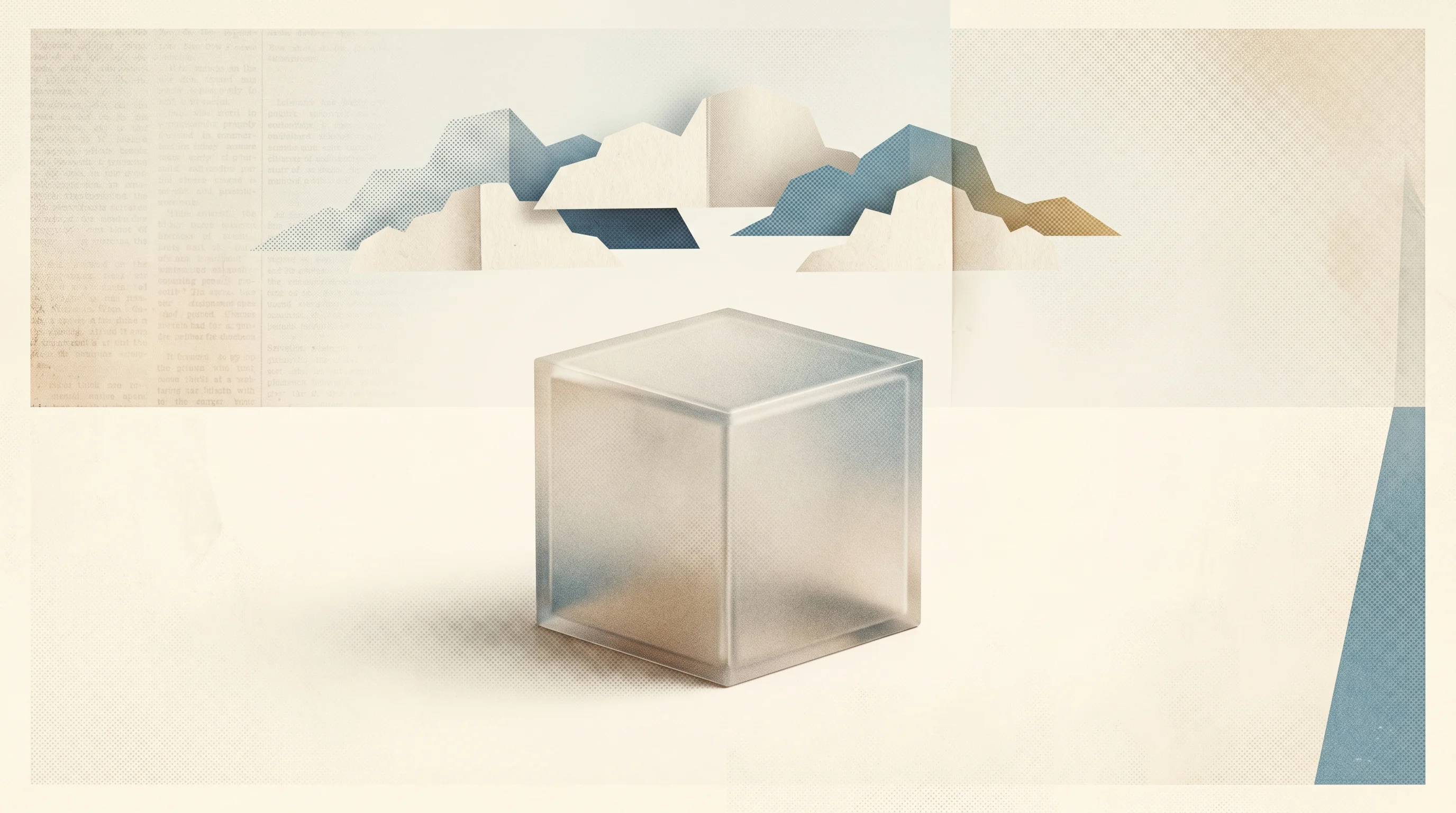 Digital illustration for article section "What's Actually Shipping" in "CogitoAI Lands $3.5M From Perot Jr., Ex-Intel CEO for Profitable AI" - A conceptual and minimalist image representing the deployment of an opaque next-generation beta prod...