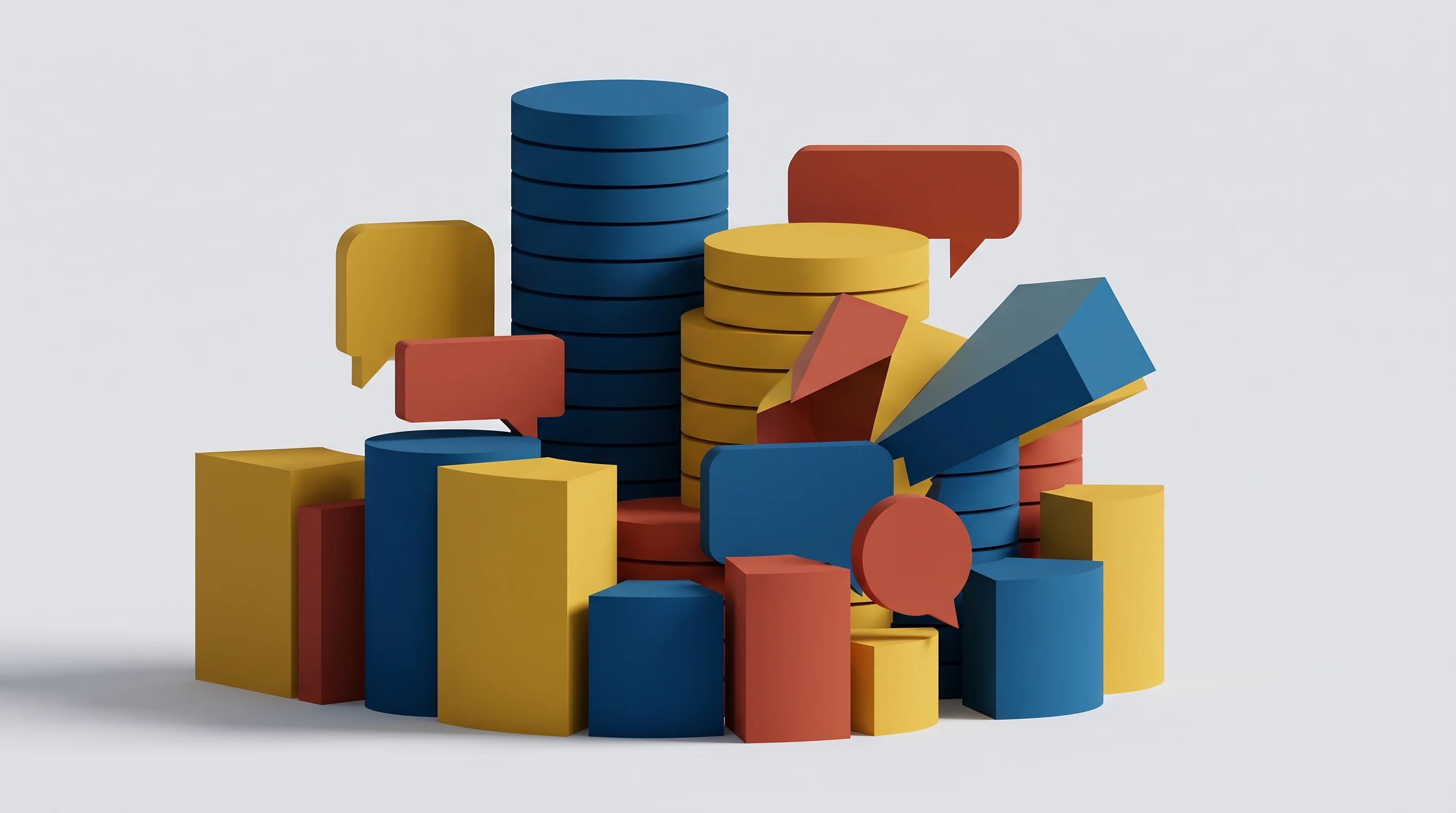 Digital illustration for article section "A Market Already Thick with Capital" in "Tactiq Raises $10M Series A for 'No-Bot' Meeting AI with 1M+ Users" - A conceptual, modern minimalist illustration representing a market flooded with venture capital in t...