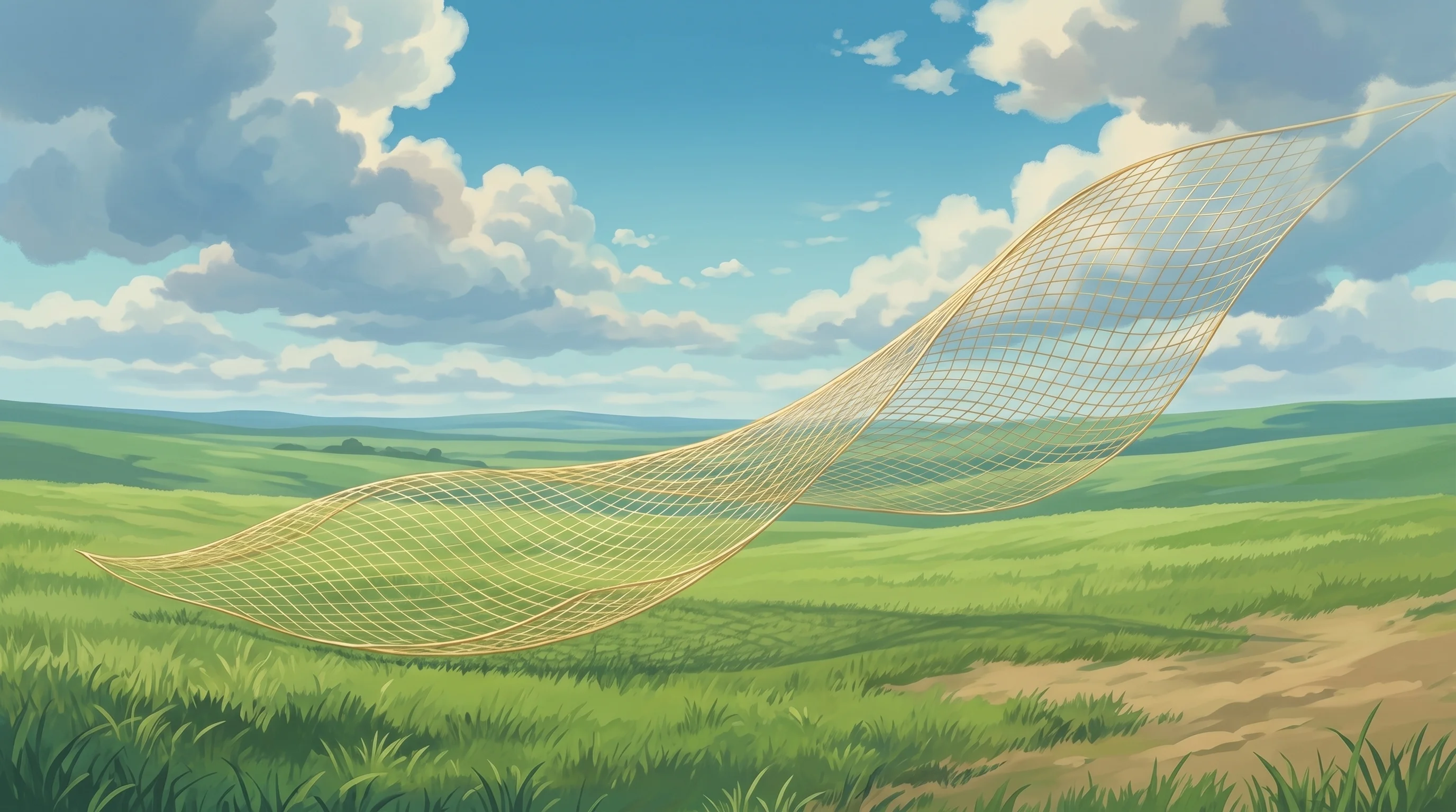 Digital illustration for article section "Beyond Finance, Sooner Than You Think" in "ZeroDrift Raises $10M Led by a16z for AI Compliance Firewall" - A conceptual and serene visual representation of a "wider net" of compliance expanding into new indu...