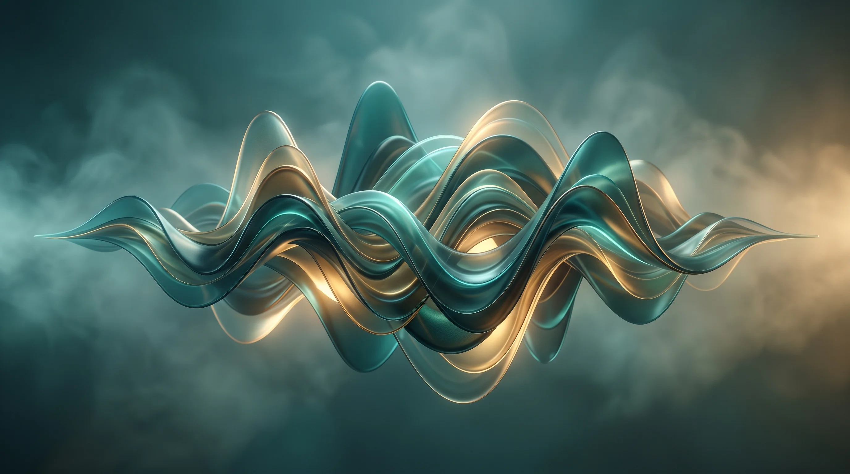Digital illustration for article section "A Market Getting Crowded" in "Miso Labs Launches Open-Source Voice AI Faster Than Humans" - A modern, conceptual representation of a crowded audio AI market featuring sleek, abstract 3D soundw...