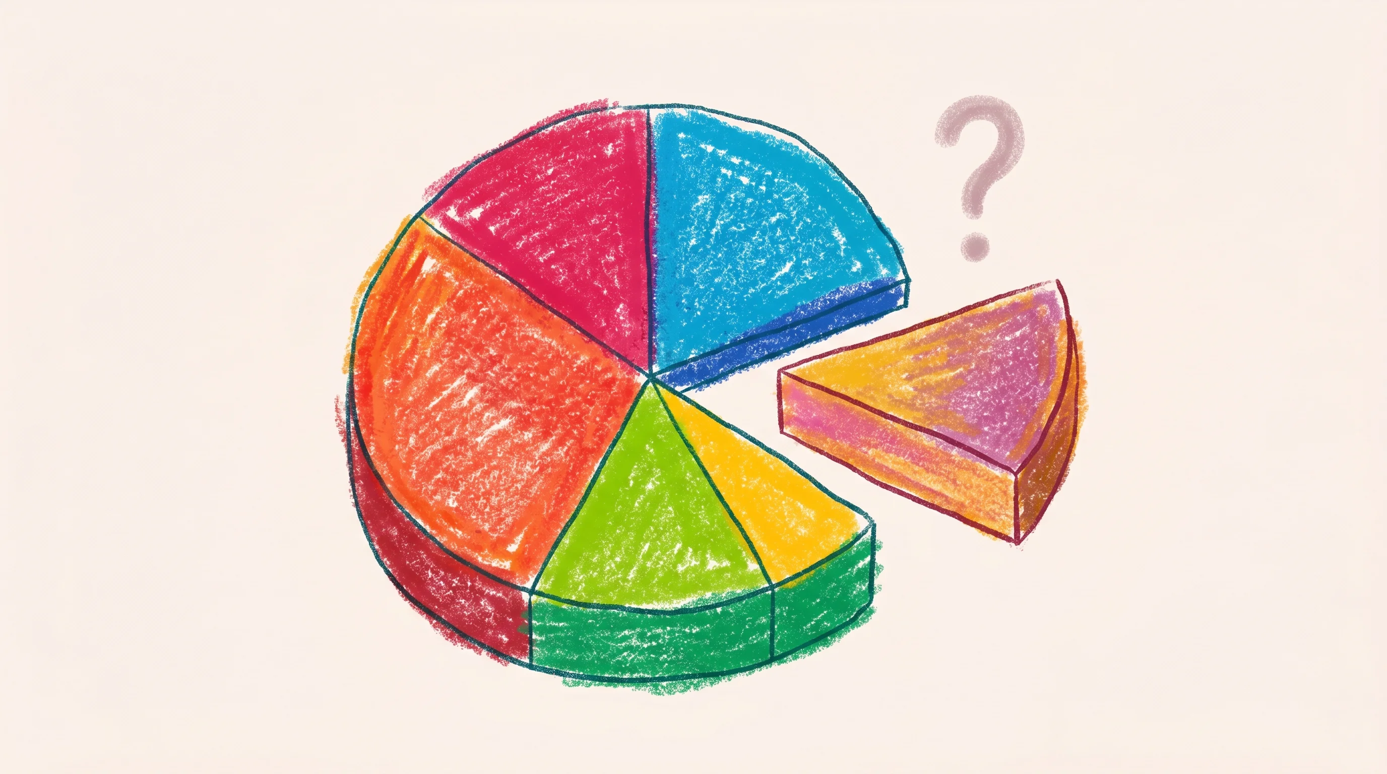 Digital illustration for article section "The Open Question" in "FirstClub Doubles Valuation to $255M on Premium Grocery Bet" - A conceptual and minimal illustration representing the open question of market share and premium qua...