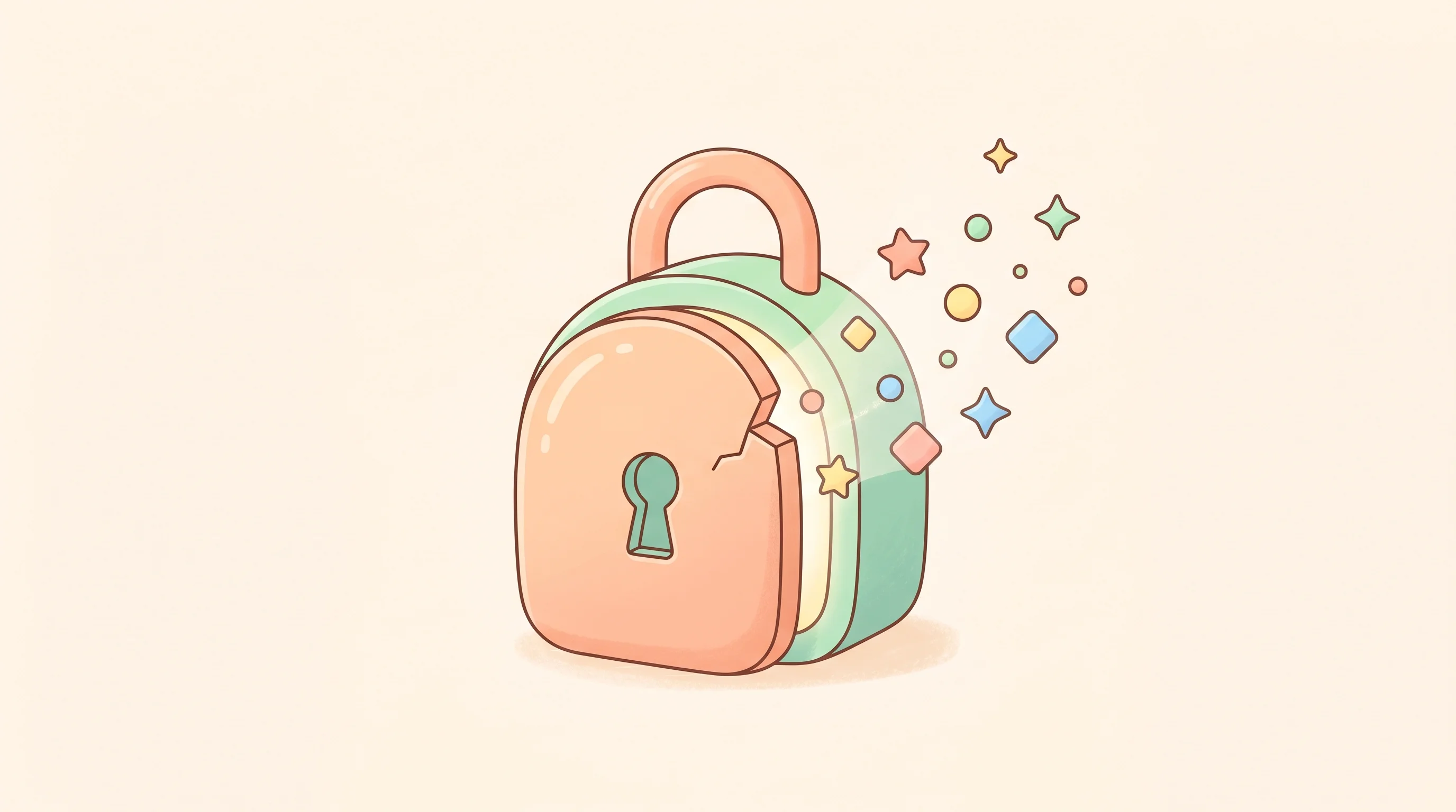 Digital illustration for article section "A Category Taking Shape" in "Oplane Raises €4.5M to Secure AI-Powered Code Development" - A conceptual, minimalist illustration representing cybersecurity vulnerabilities and leaked data, fe...