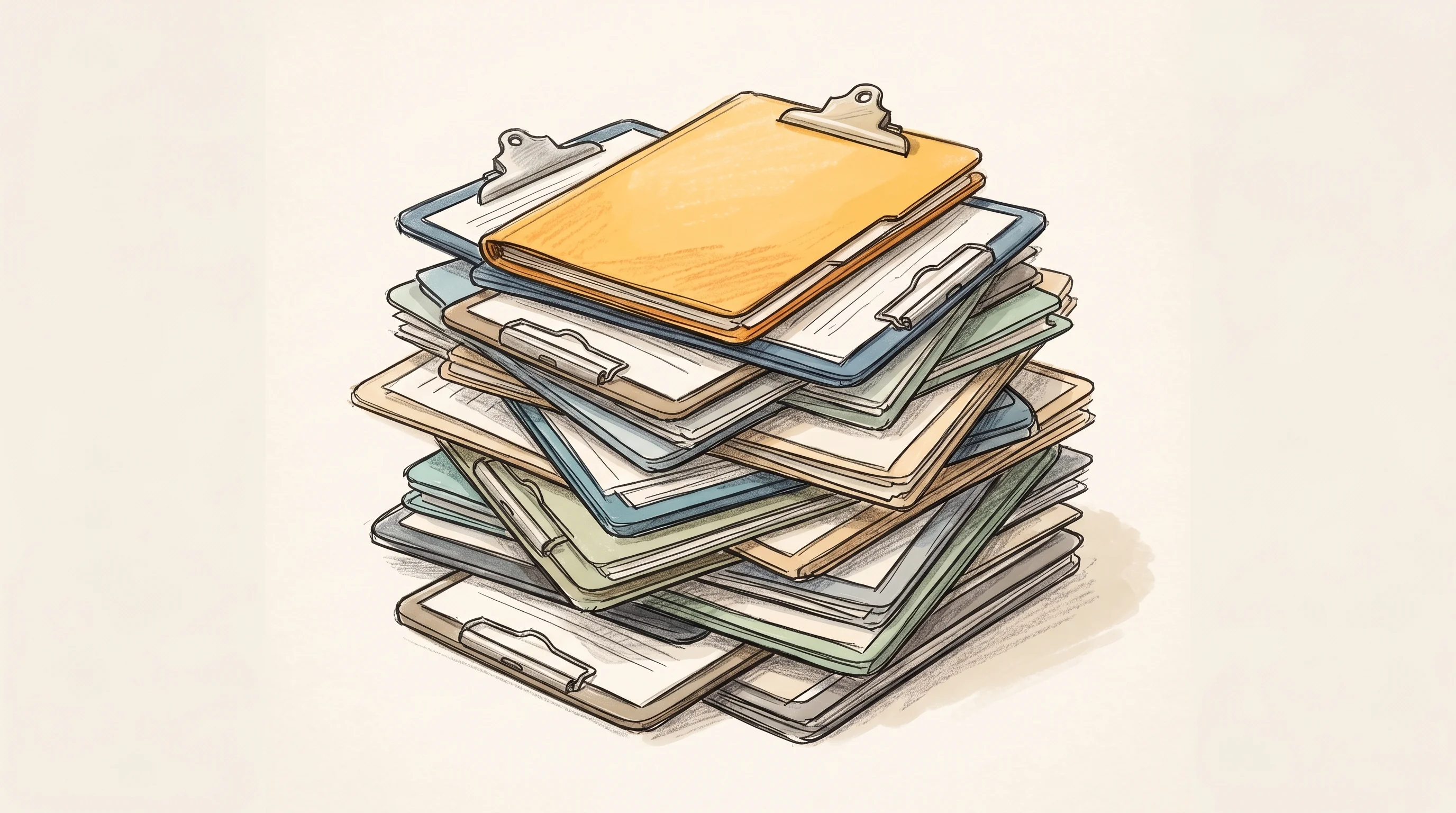 Digital illustration for article section "A crowded field of incumbents" in "YC-Backed TakeCareOS Launches AI Agent Platform for Care Agencies" - A clean, minimalistic conceptual composition illustrating a crowded field of healthcare platforms, f...
