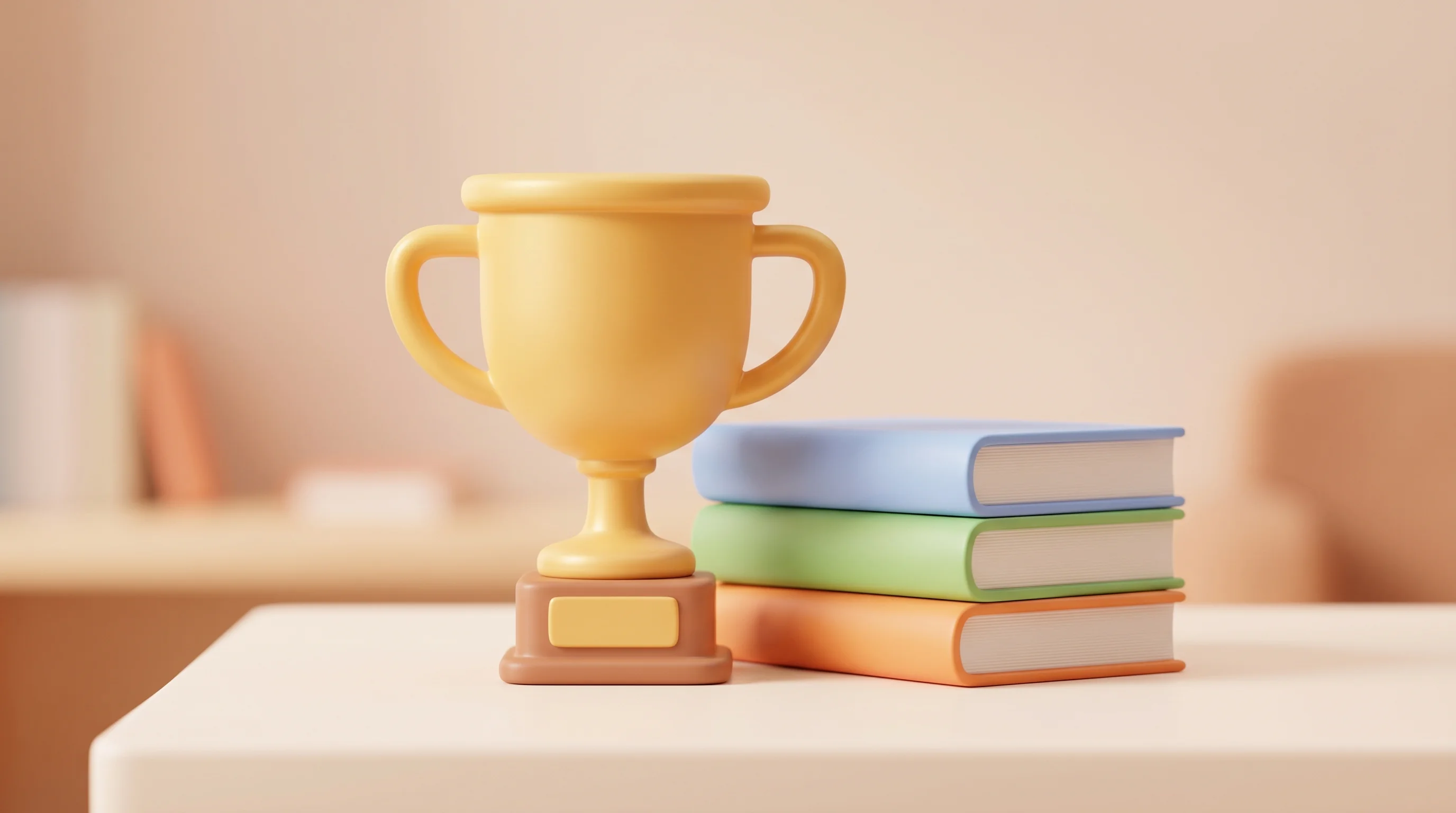 Digital illustration for article section "The Founders and the Backing" in "YC-Backed Chert Launches iMessage API for Business Communication" - A minimalist, conceptual 3D illustration representing the academic foundation and accelerator backin...