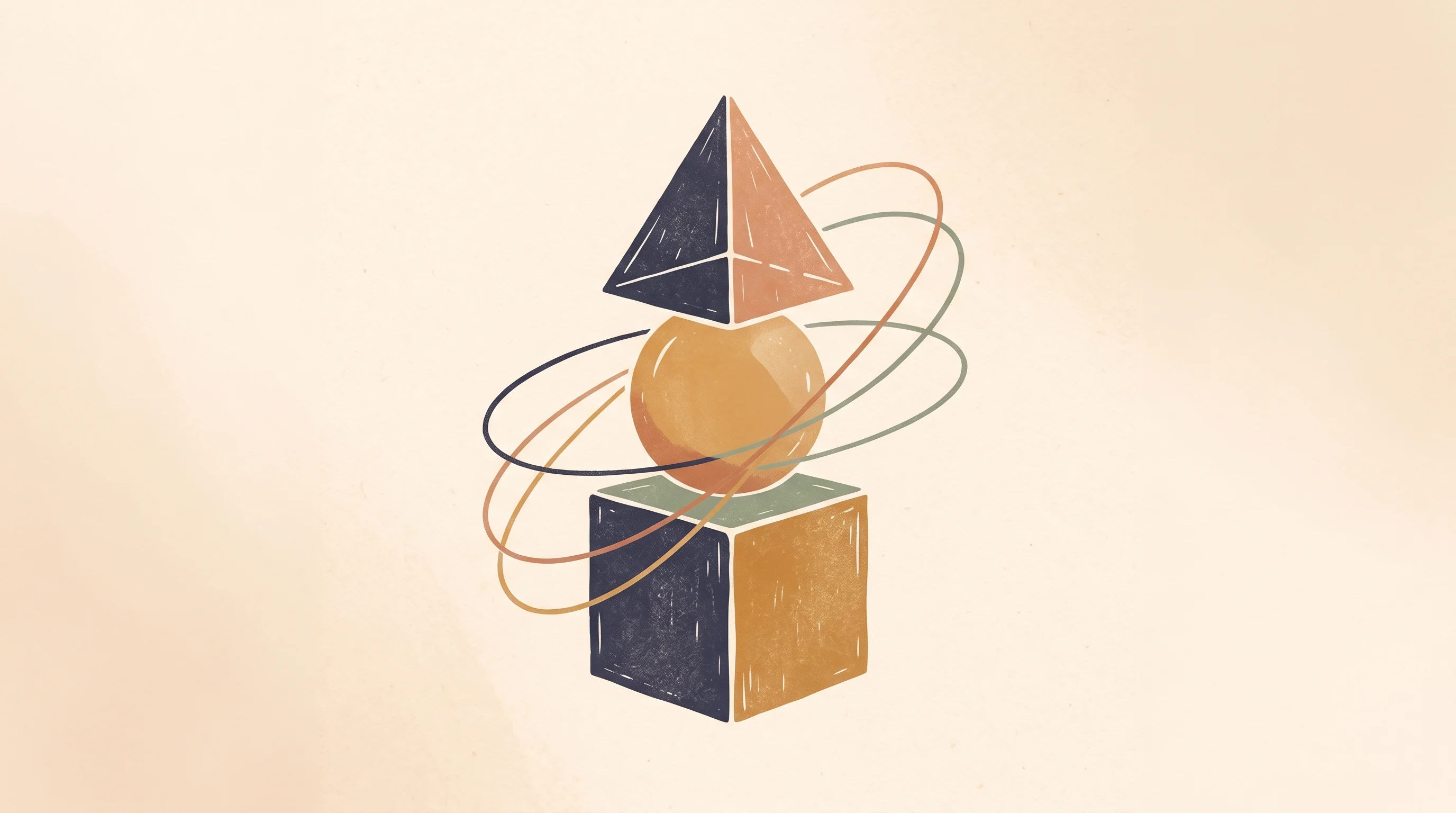 Digital illustration for article section "A Founder Duo Building From First Principles" in "YC-Backed Mount Launches First AI Agent Liability Insurance Carrier" - A clean, minimalist conceptual illustration representing the concept of building from first principl...