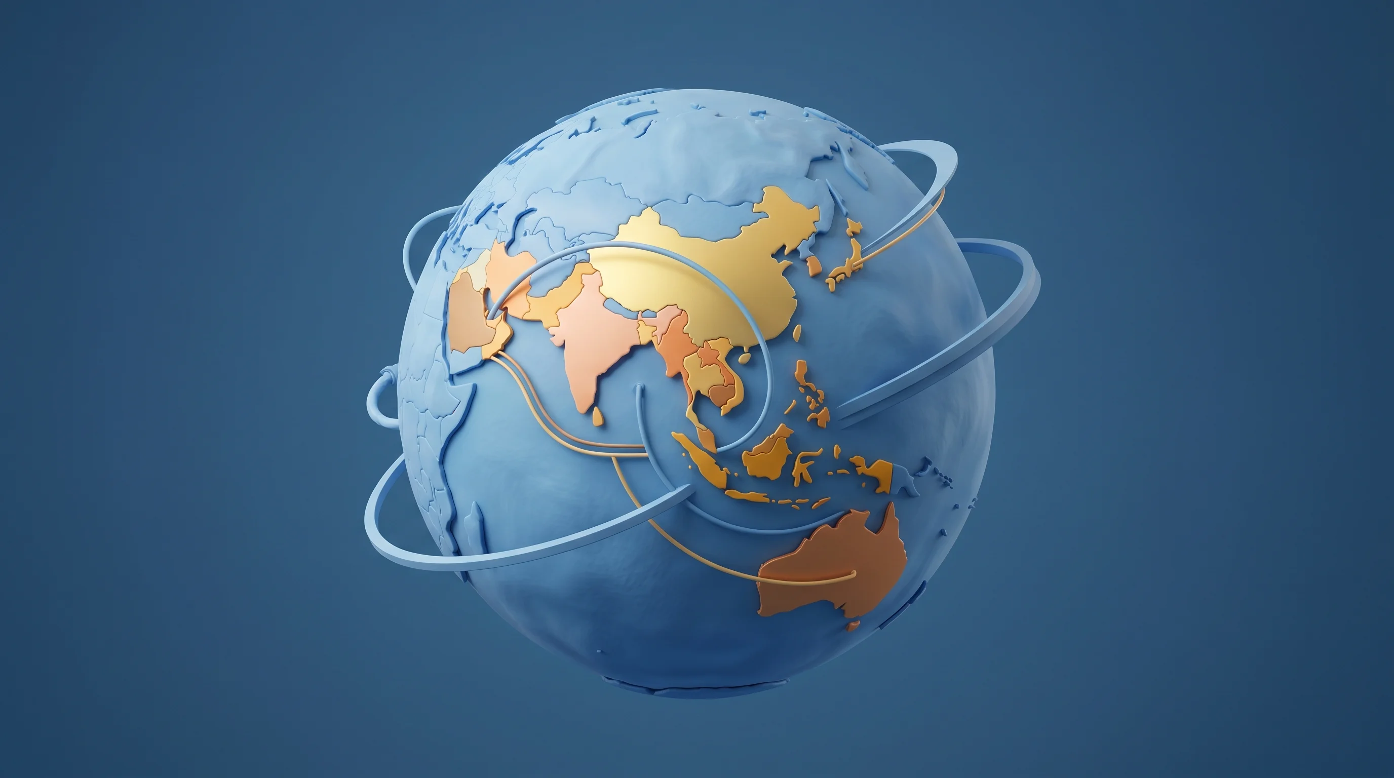 Digital illustration for article section "The Harder Part: Expansion" in "Immuneel Raises $12M to Make Cancer Therapy 90% More Affordable" - A conceptual 3D illustration symbolizing geographic healthcare expansion and manufacturing scale-up,...