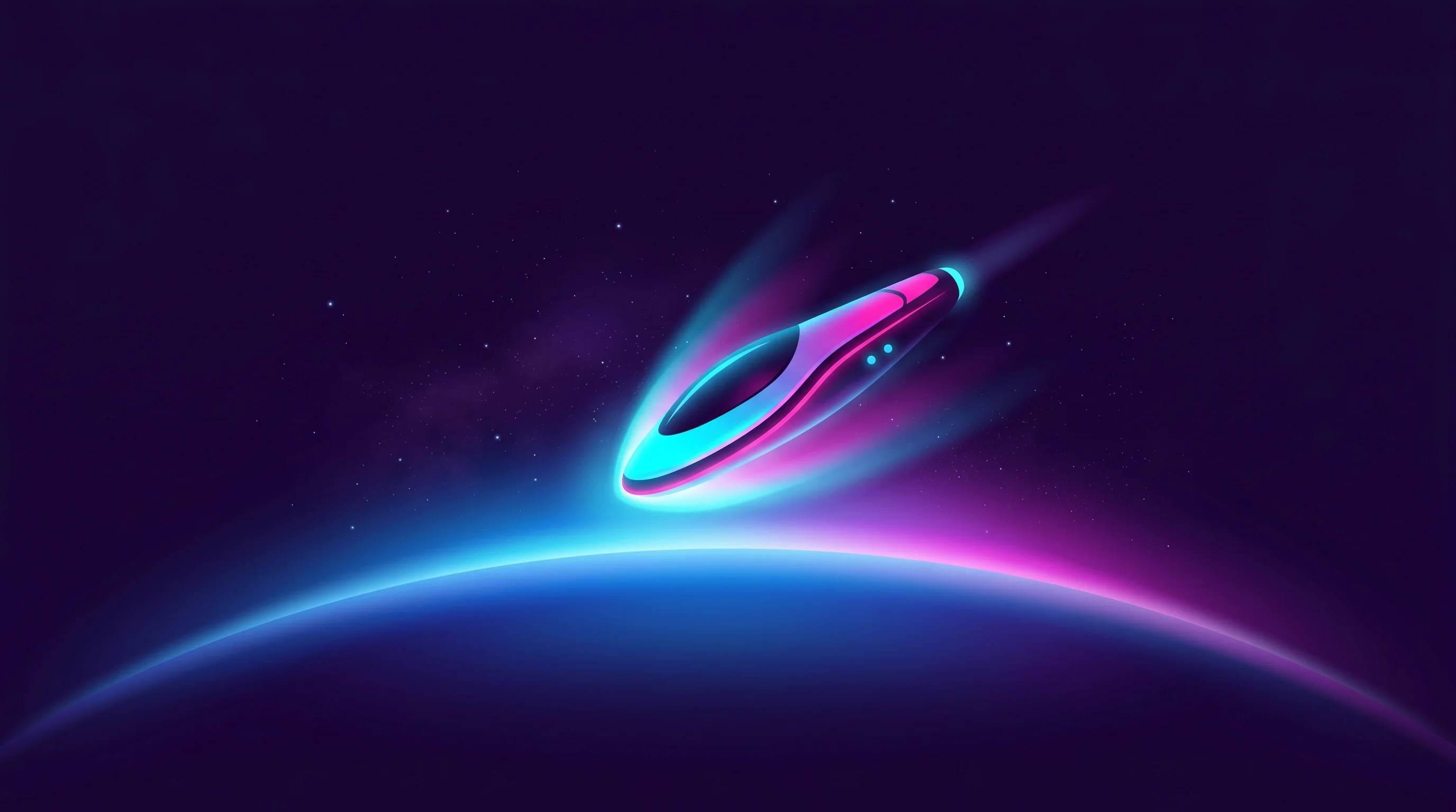 Digital illustration for article section "The Sustainability Angle" in "NewOrbit Raises $18.5M Series A for 'Earth's Last Empty Orbit'" - A clean, minimal, and conceptual illustration of a single, sleek abstract satellite gently skimming ...