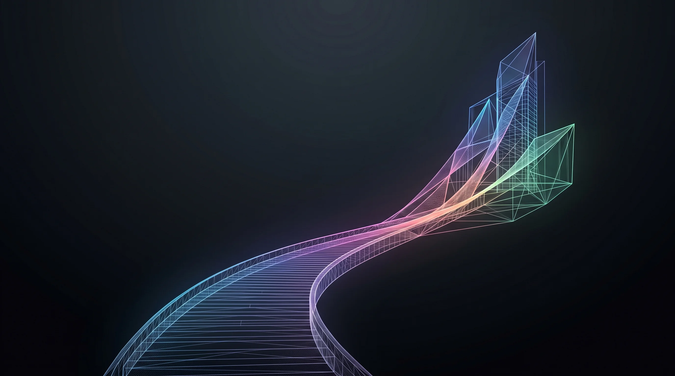 Digital illustration for article section "The Founder's Path" in "Wassist Raises $1.1M to Turn WhatsApp Into an AI-Powered Storefront" - A minimalist, conceptual representation of a founder's career journey and proptech background, featu...