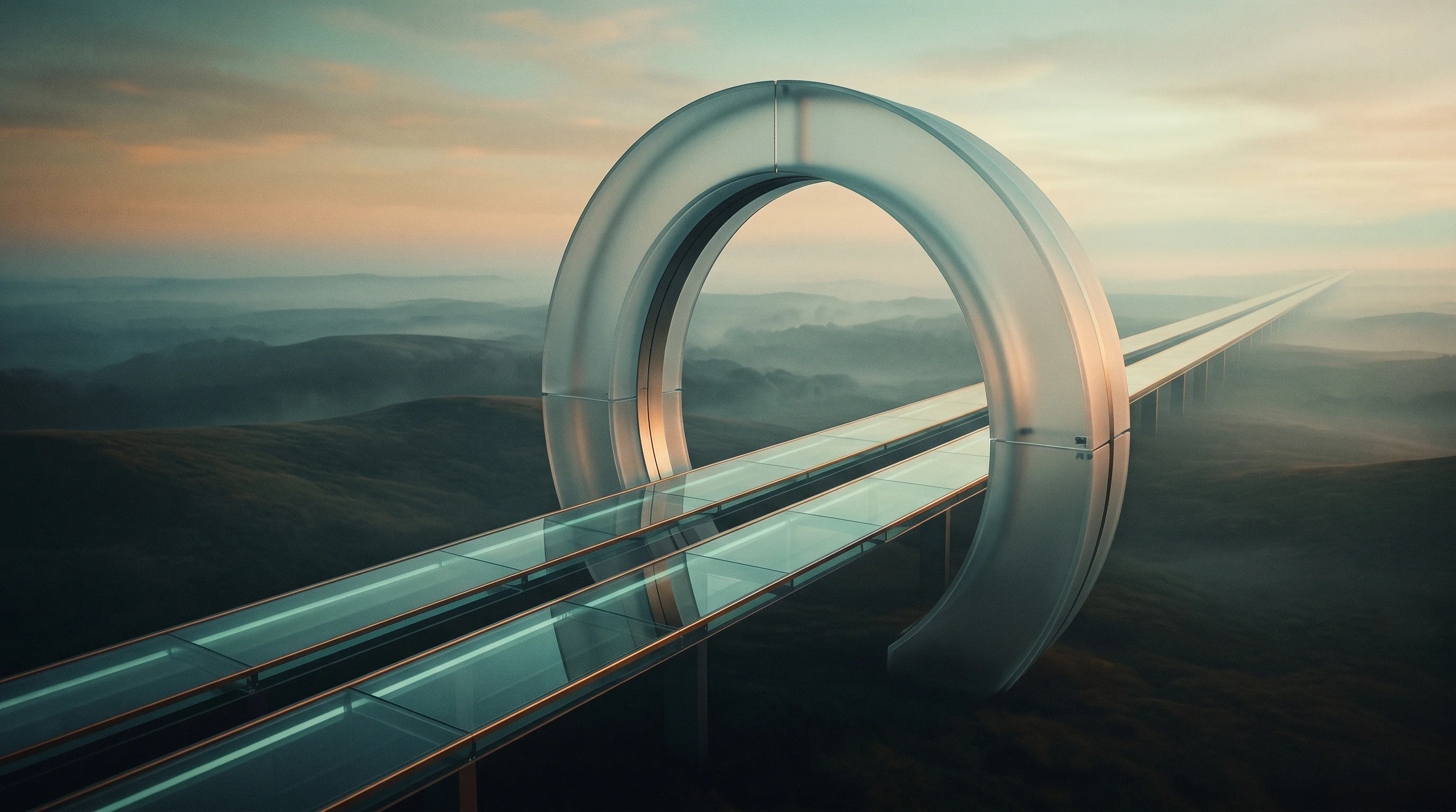 Digital illustration for article section "Governance Lags Behind Deployment" in "The Race to Build Communication Infrastructure for AI Agents" - A conceptual, minimalist architectural scene representing governance struggling to keep pace with ra...
