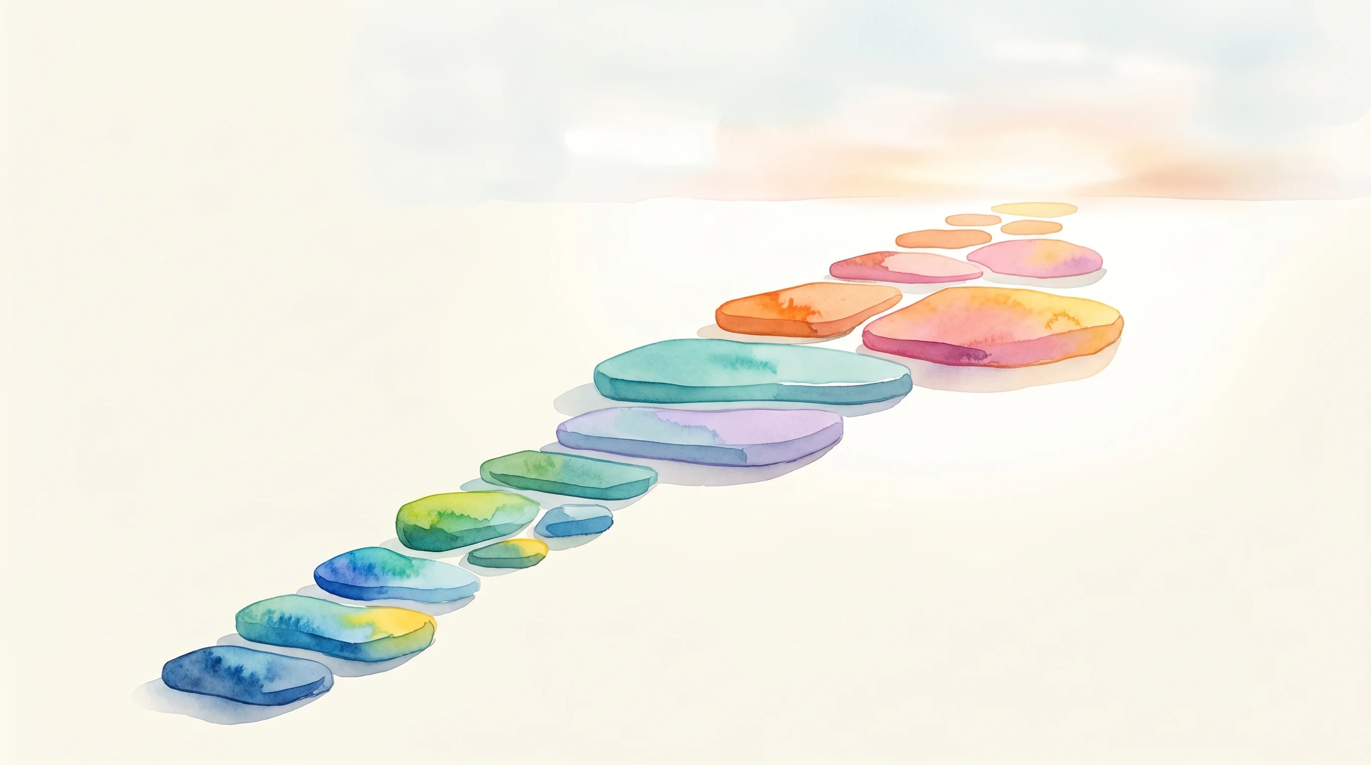Digital illustration for article section "What Comes Next" in "Solo Founders + AI: How Startups Now Launch in Weeks, Not Months" - A conceptual and minimalist illustration representing future growth and measured progress, featuring...