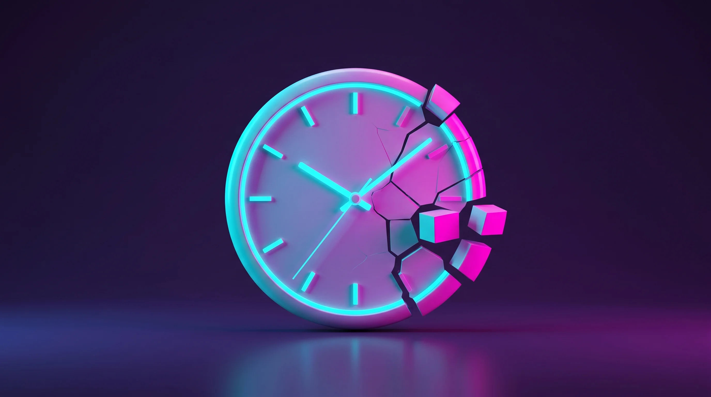 Digital illustration for article section "The Billable-Hours Funeral" in "Infinity Constellation Raises $24M to Build AI Services Empire" - A minimalist, conceptual still life representing the death of the billable hour, featuring a sleek, ...