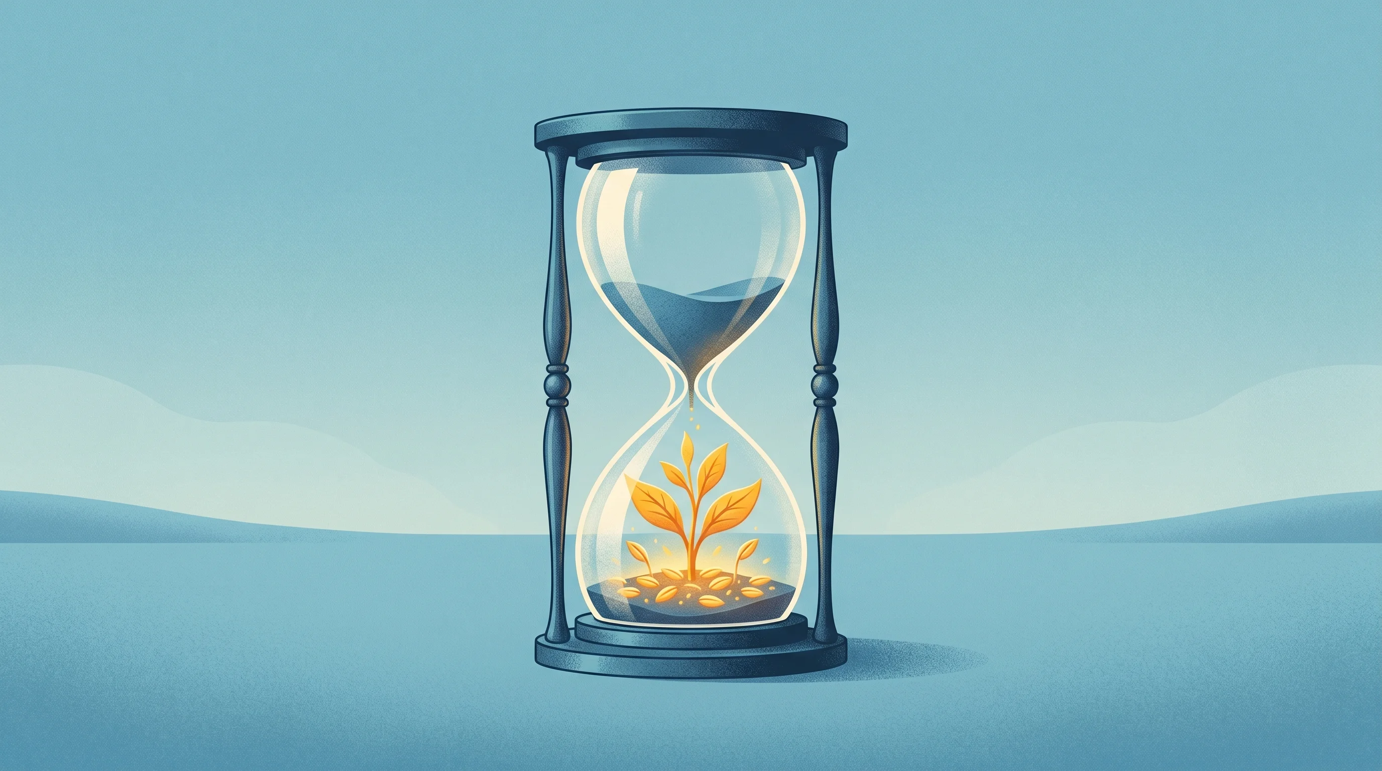 Digital illustration for article section "What Comes Next" in "Bevyl Raises $1.3M to Automate Video Editing for Consumer Brands" - A conceptual, minimalist illustration representing business scaling and go-to-market strategies, fea...