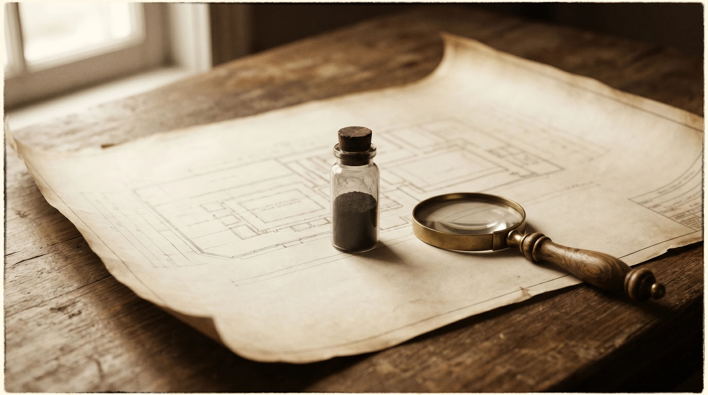 Digital illustration for article section "The Scale-Up Question" in "Western CAM Lands $2.2M to Onshore Critical Battery Materials" - A conceptual, minimalist still-life representing the scale-up of a manufacturing facility, featuring...