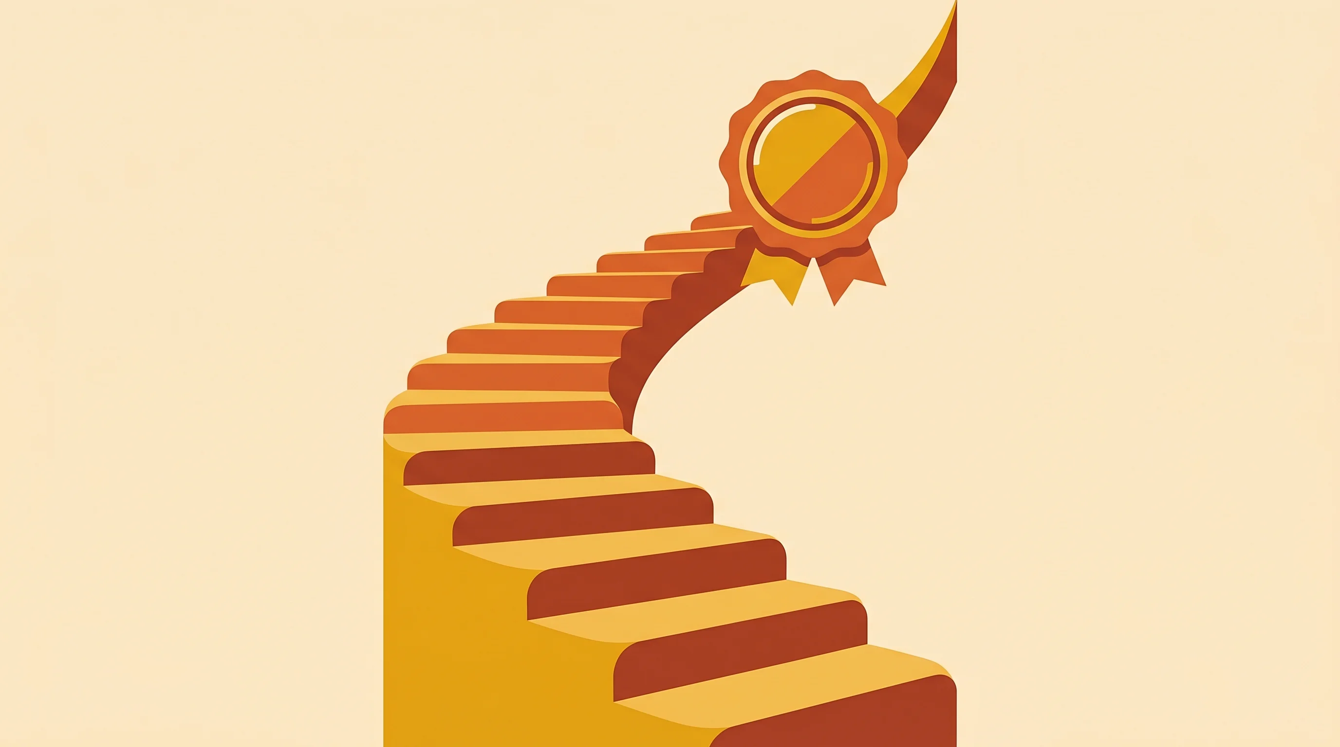 Digital illustration for article section "Building Momentum, Quietly" in "Rylo Raises $85M to Scale AI Communication Tools for Deaf Community" - A minimalist, conceptual illustration representing quiet momentum and steady financial growth, featu...