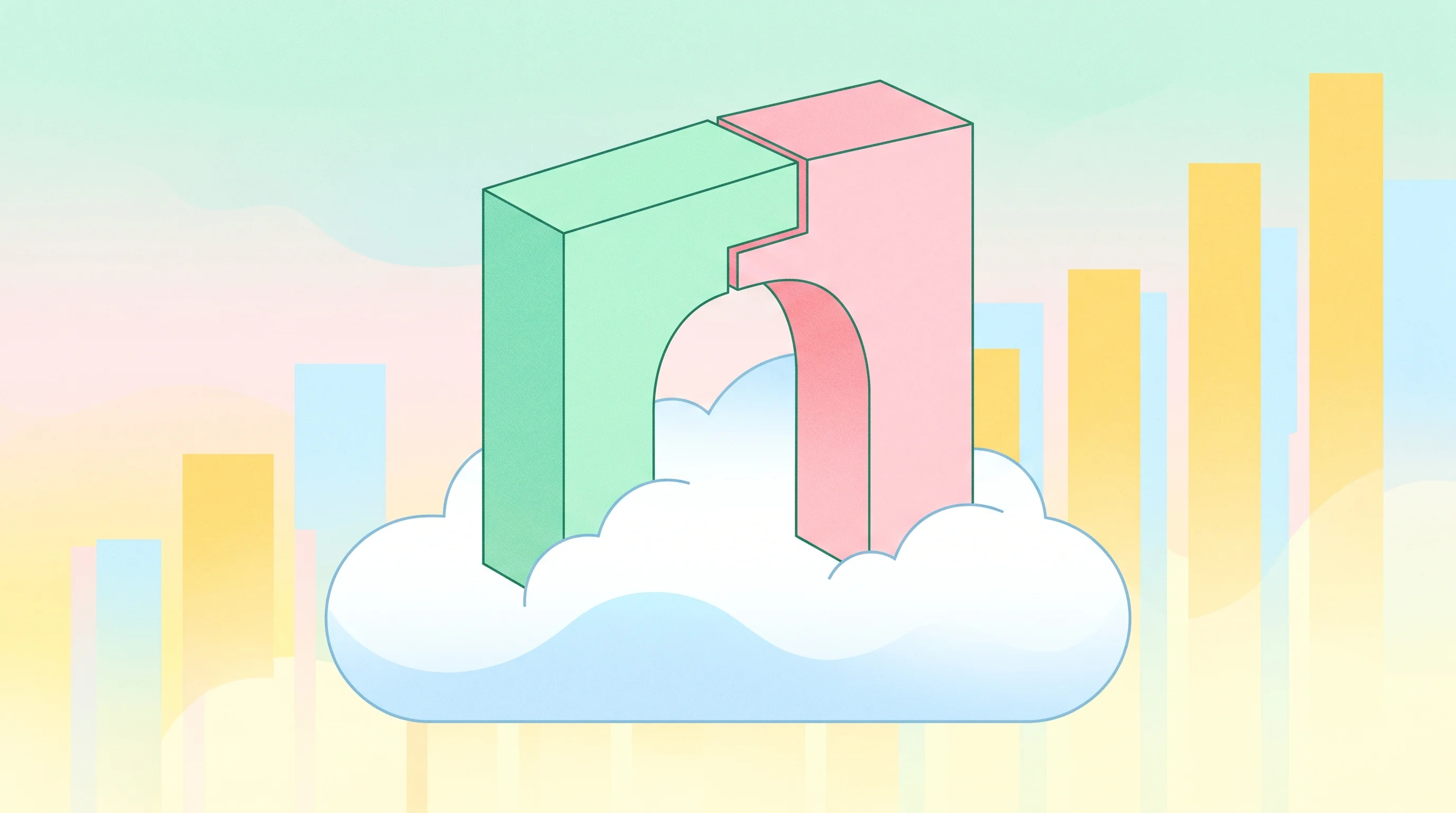 Digital illustration for article section "Google Wants In" in "F2 Raises $14M Seed to Scale AI Platform for Private Credit" - A clean, minimalist conceptual illustration representing a strategic enterprise partnership and clou...