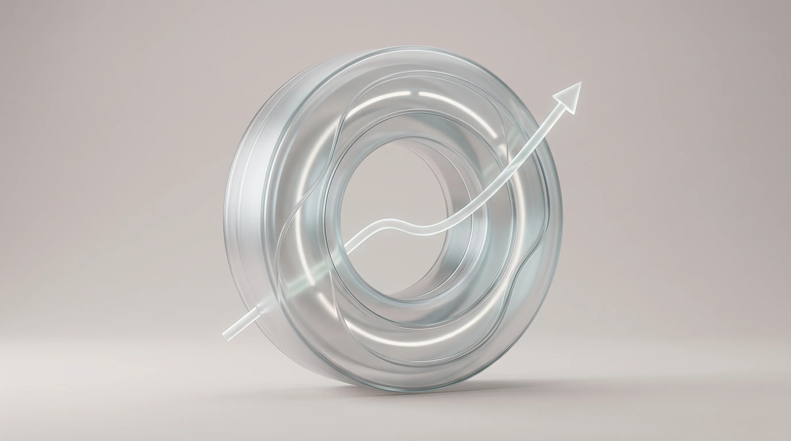 Digital illustration for article section "Economics and Endgames" in "Mobile MRI Startup Aims to Democratize Early Cancer Screening" - A conceptual and minimalist image representing the economics and rapid market growth of low-field MR...