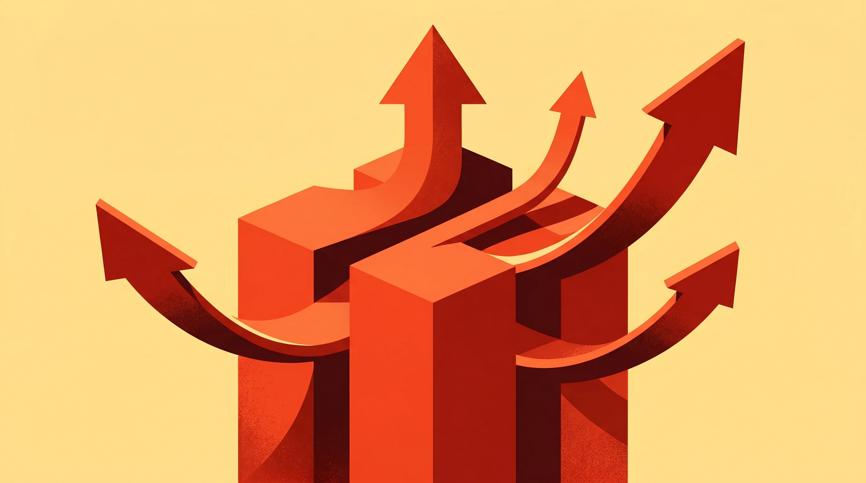 Digital illustration for article section "What the Money Will Fund" in "Promake Raises $4M Seed to Build Chat-First Platform for SMBs" - A clean, minimal, and conceptual illustration representing financial growth, capital investment, and...