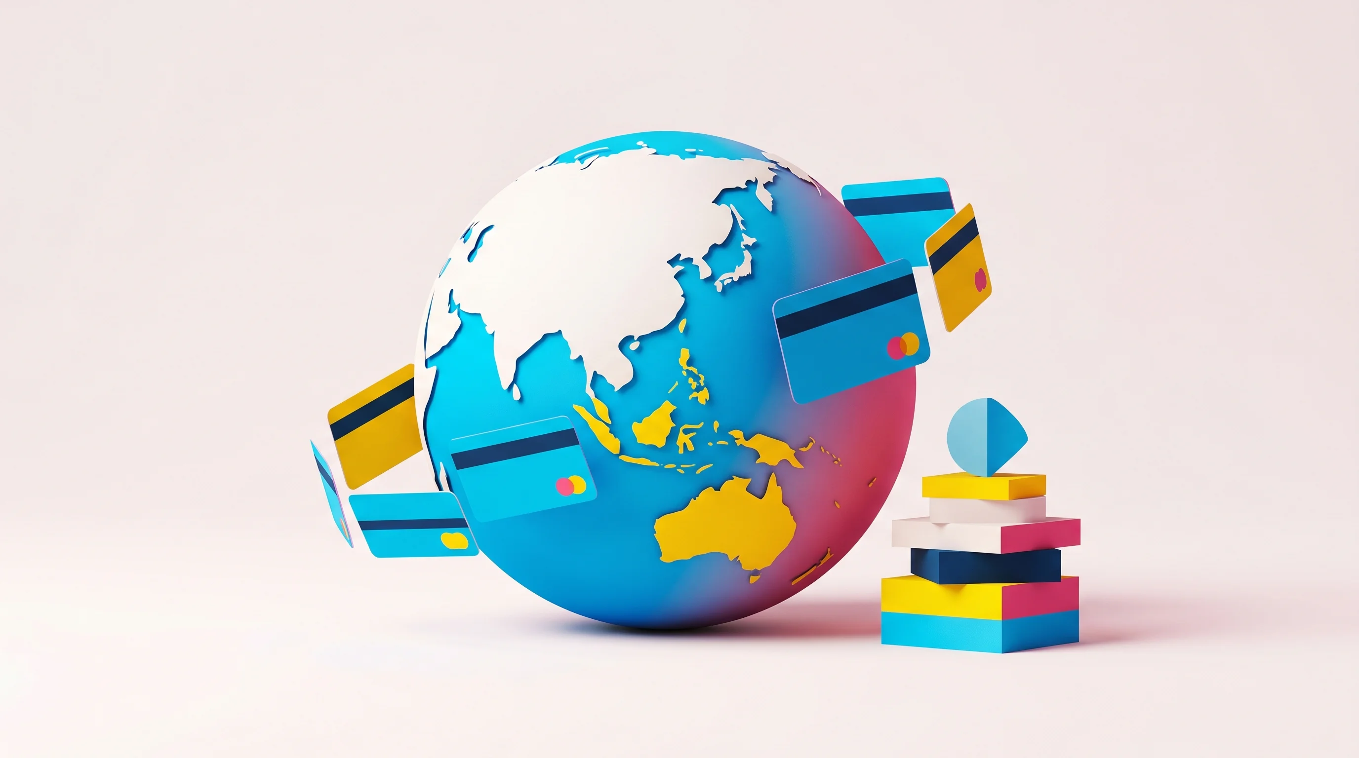 Digital illustration for article section "The Bigger Picture, and the Unknowns" in "Rain Launches Native Loyalty Rewards for Stablecoin Card Programs" - A professional, modern conceptual image representing global financial infrastructure consolidation a...