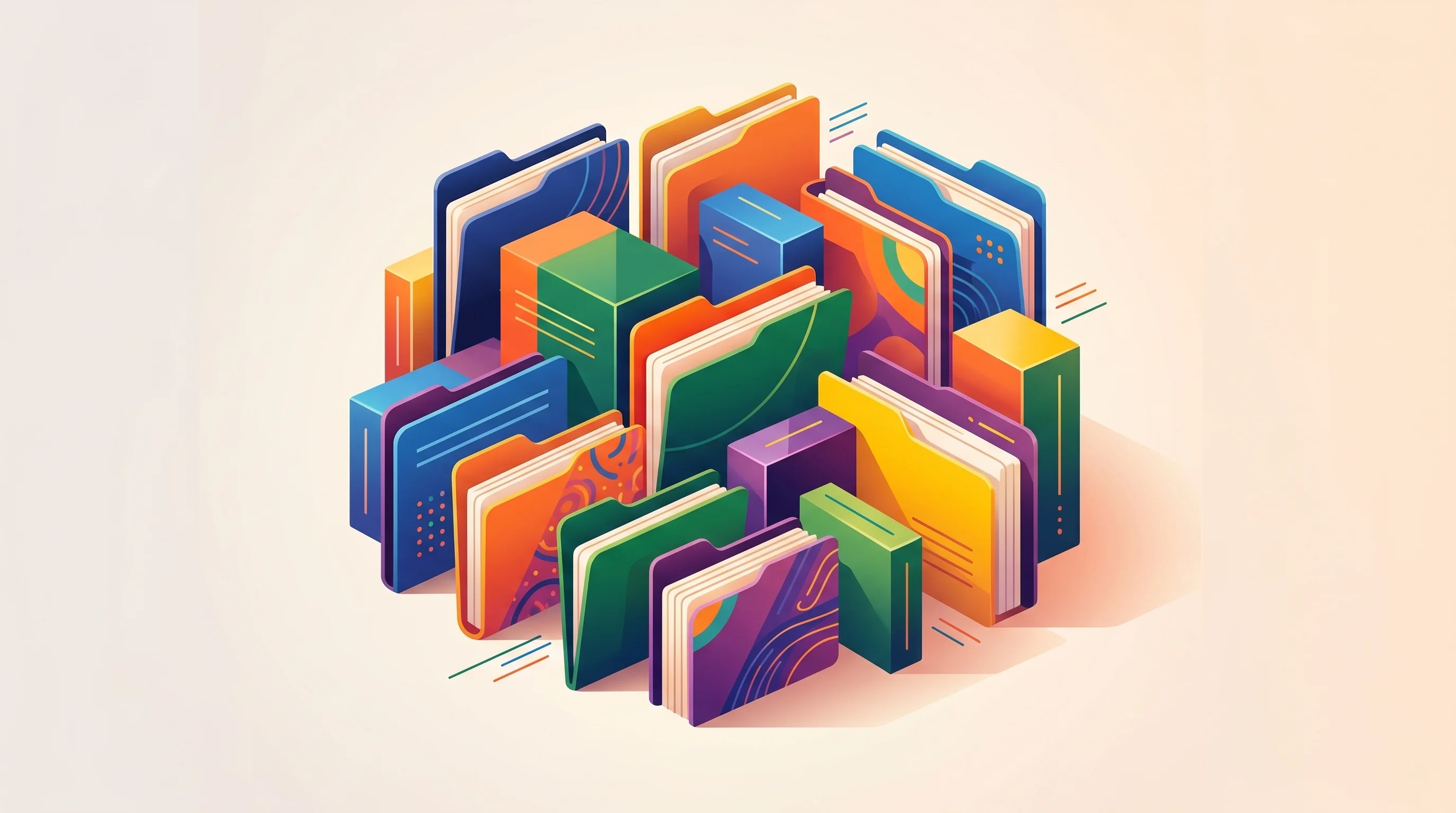 Digital illustration for article section "A Crowded Field, Unclear Winners" in "Expertise AI Launches Free AI Assistant for Account Executives" - A conceptual, modern illustration representing a crowded competitive landscape of business software,...
