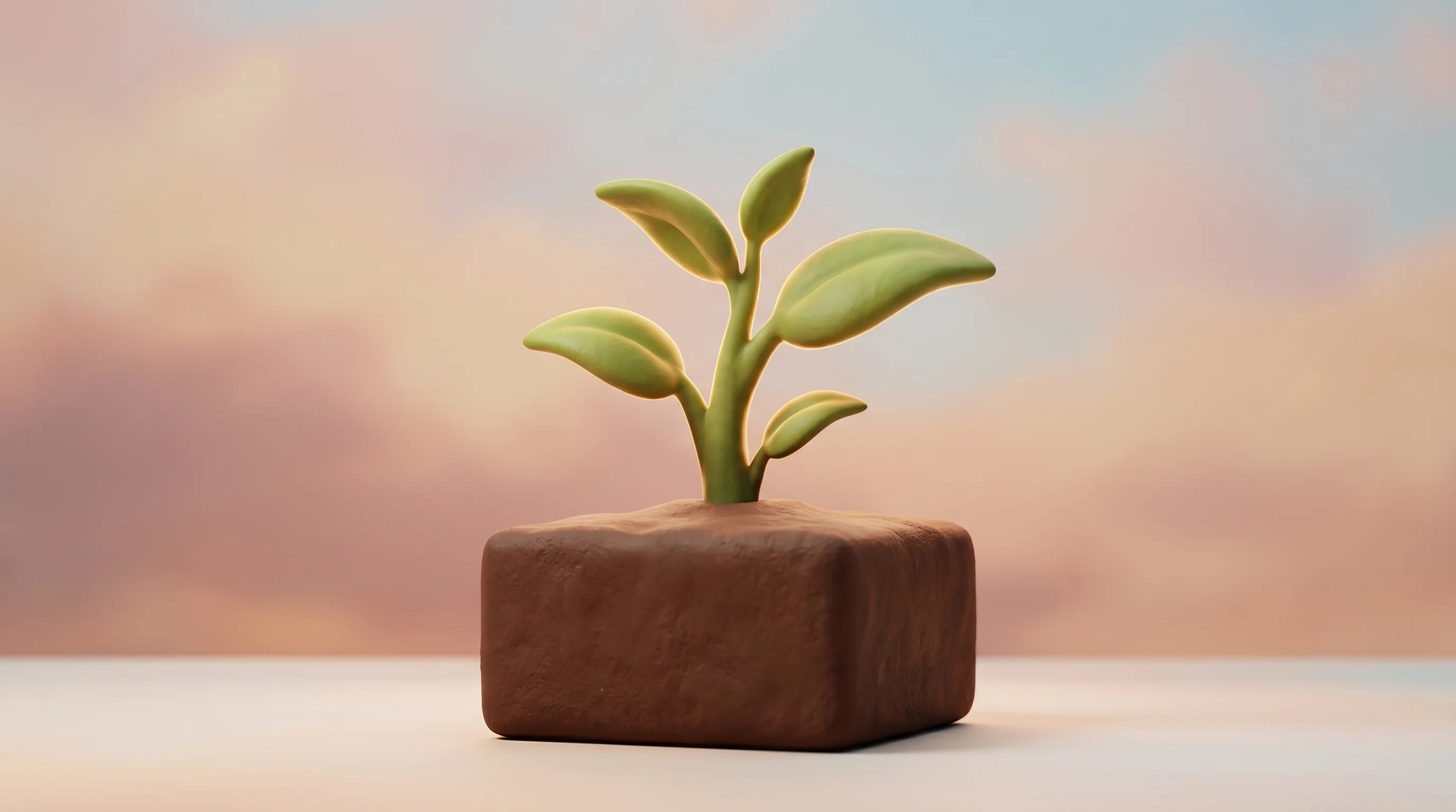 Digital illustration for article section "The Broader Bet on Federal Climate Capital" in "How Propagate Scaled From $10M Series A to $25M in USDA Funding" - A conceptual 3D illustration representing the scaling of regenerative agriculture through federal cl...