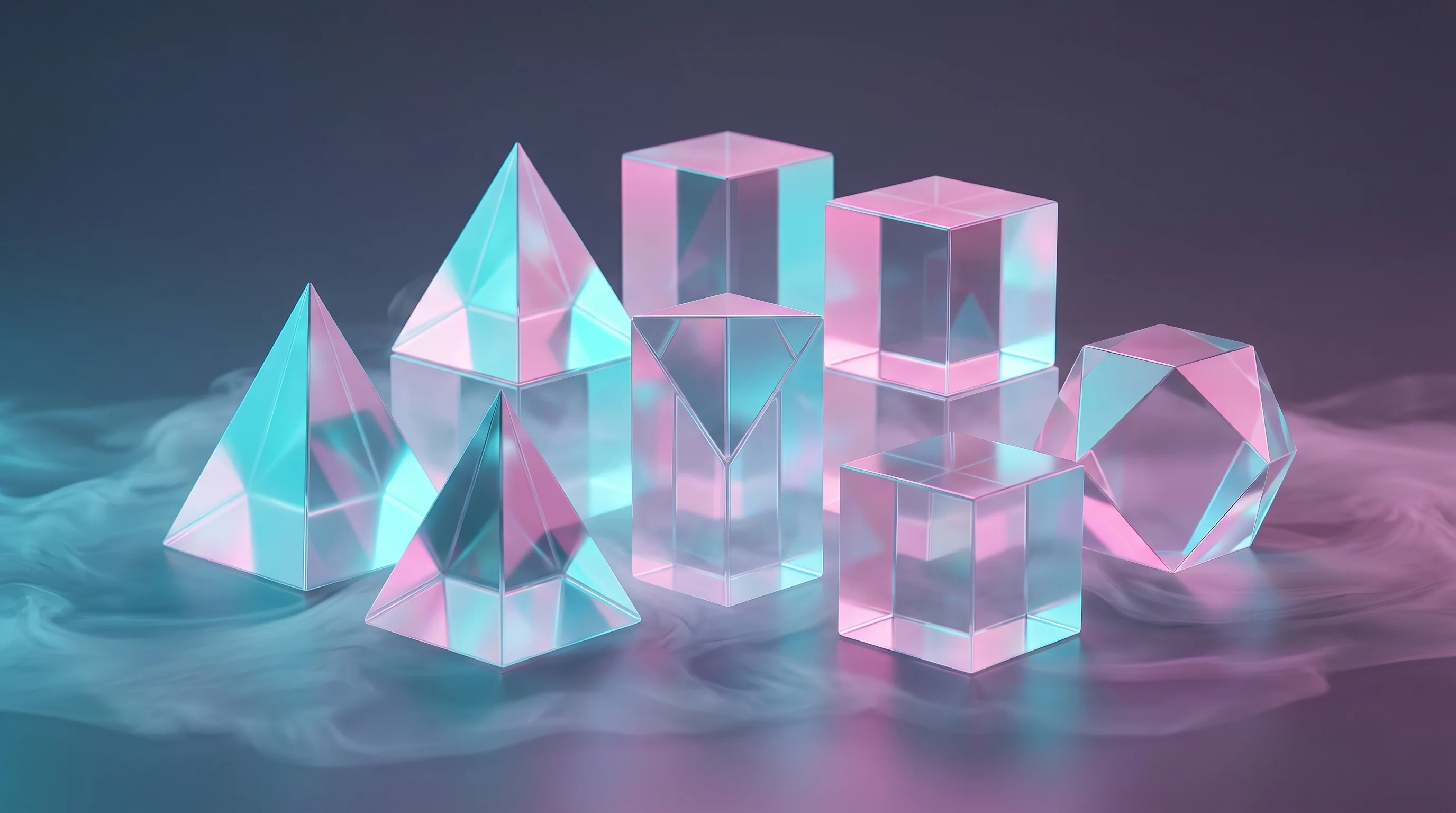 Digital illustration for article section "A Crowded Field, Different Angles" in "Foundation Models Come to Drug Manufacturing: AbInitio Bio's Echo" - A conceptual, modern still life representing a crowded but distinct field of pharmaceutical AI platf...