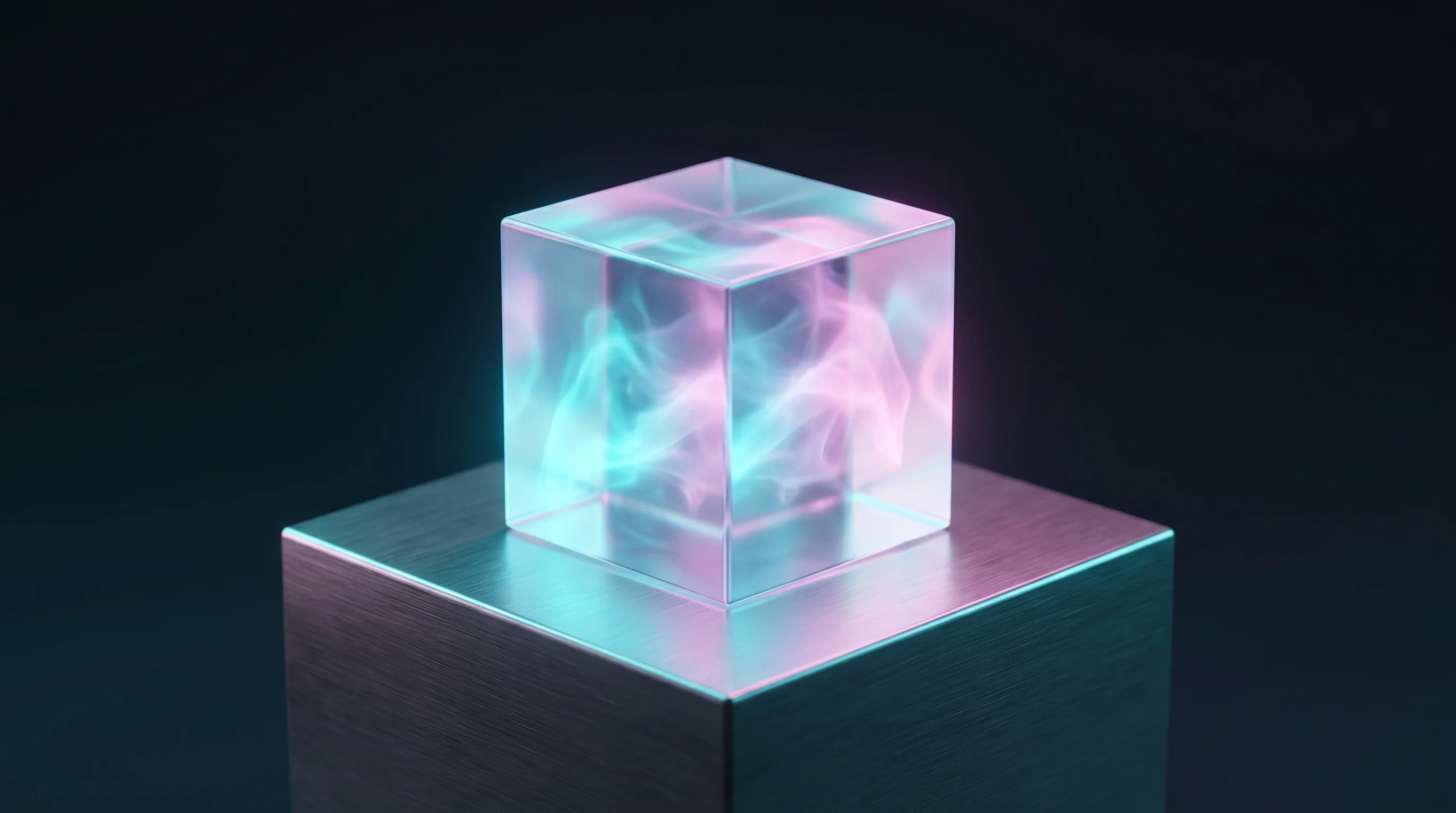 Digital illustration for article section "The Data Problem and the Trust Problem" in "Foundation Models Come to Drug Manufacturing: AbInitio Bio's Echo" - A minimalist and conceptual composition symbolizing the refinement of manufacturing data and the est...