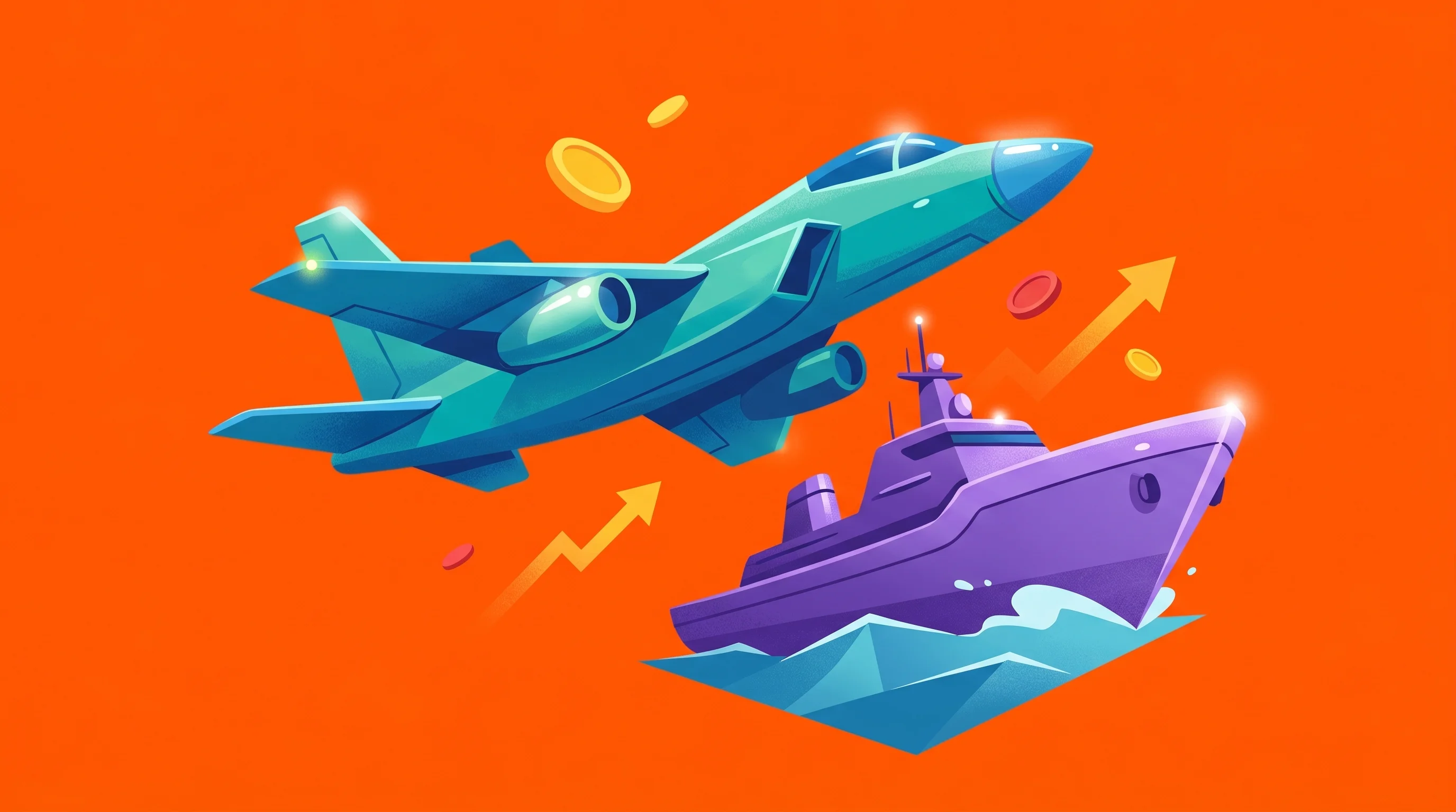 Digital illustration for article section "Where the Money Goes" in "Comand AI Raises €32M Series A for Defense Command Software" - A dynamic, minimalist conceptual illustration representing military domain expansion and investment,...