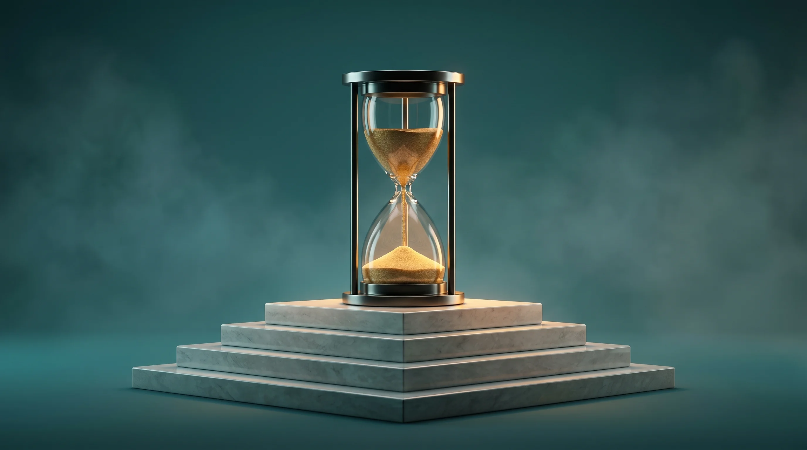 Digital illustration for article section "The Regulatory Drumbeat" in "TrustLab's 2023 AI Reliability Bet Finds Its Moment as Enterprises Race to Monitor GenAI" - A conceptual, minimalist composition symbolizing the steady drumbeat and crucial timing of regulator...
