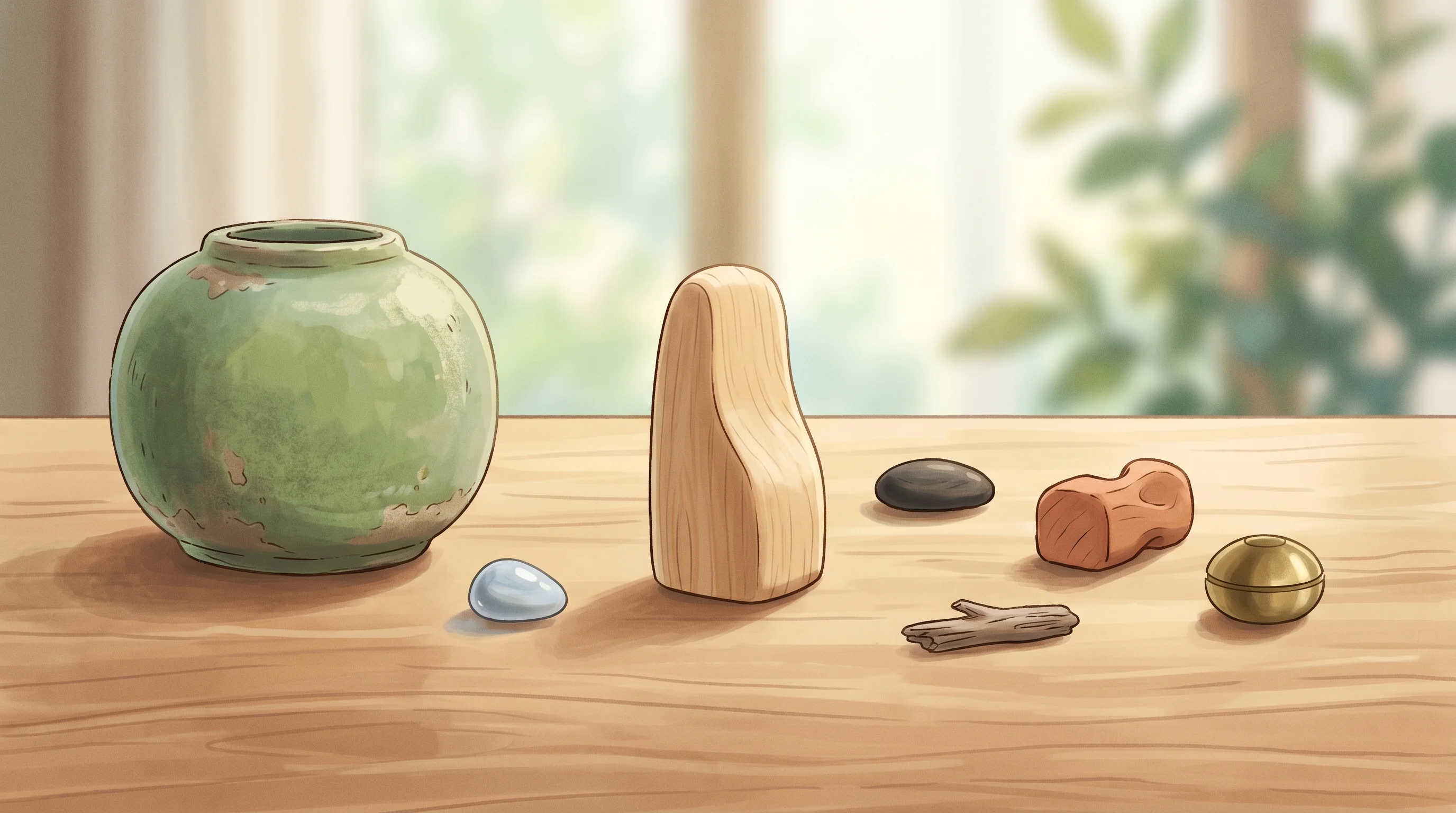 Digital illustration for article section "Positioning Against the Field" in "Deno Desktop Launches to Simplify Cross-Platform App Development" - A serene, conceptual illustration representing the positioning and comparison of different software ...