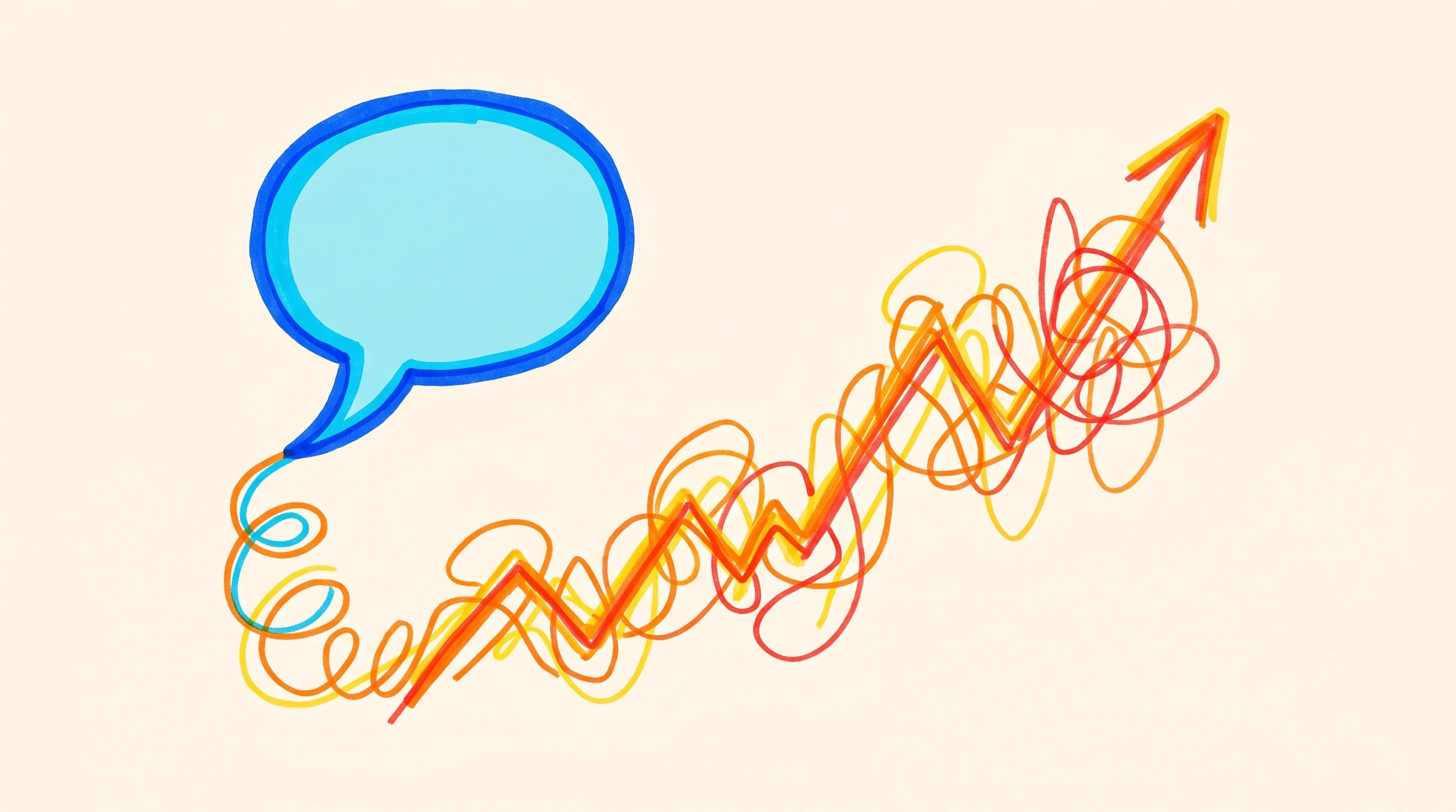 Digital illustration for article section "When the Math Gets Messy" in "AI Voice Agents Come to Legacy Call Centers Without the Rip-and-Replace" - A conceptual, minimalist illustration representing the complex economics and rising costs of AI voic...