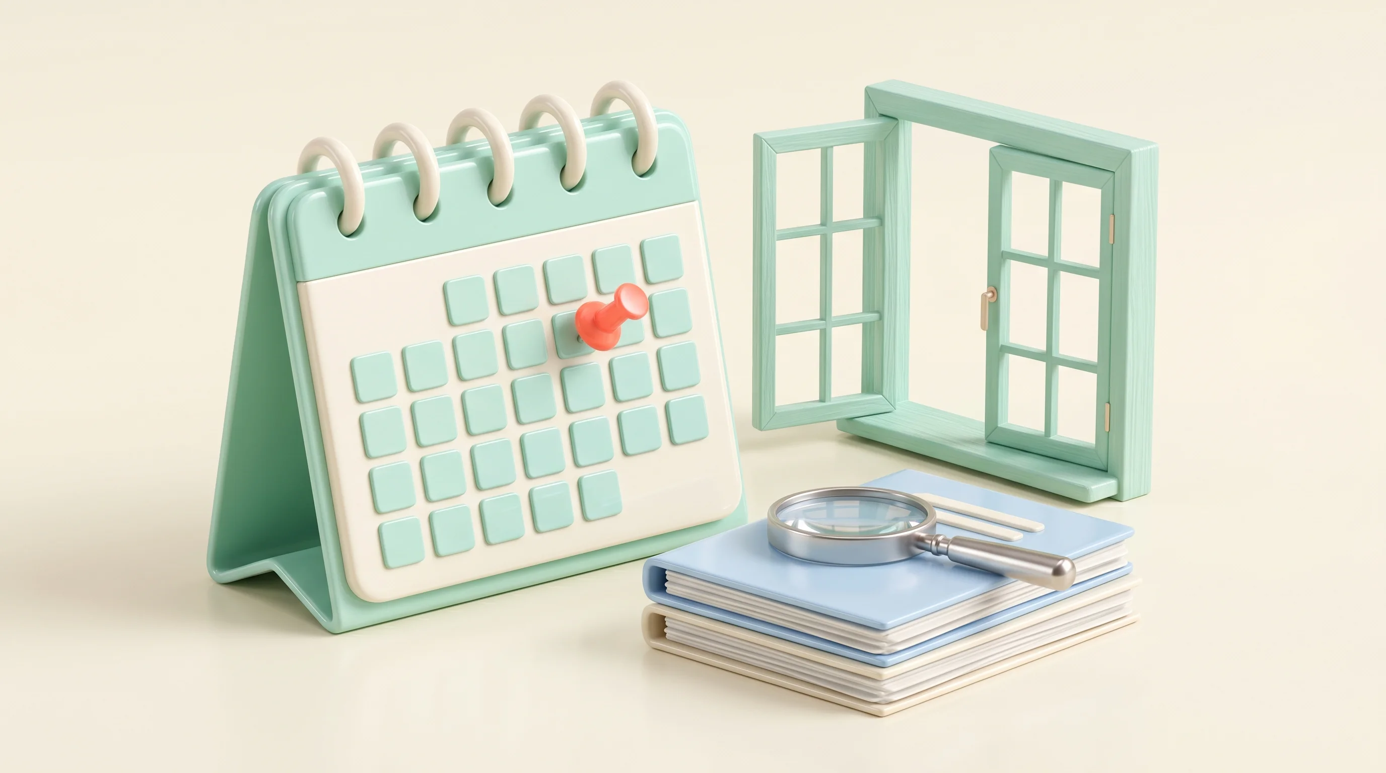 Digital illustration for article section "Regulatory Deadlines and Enterprise Demand" in "Klaimee Launches AI Agent Liability Insurance as Carriers Add Exclusions" - A 3D cartoon miniature model depicting the urgency of regulatory deadlines and enterprise demand, fe...