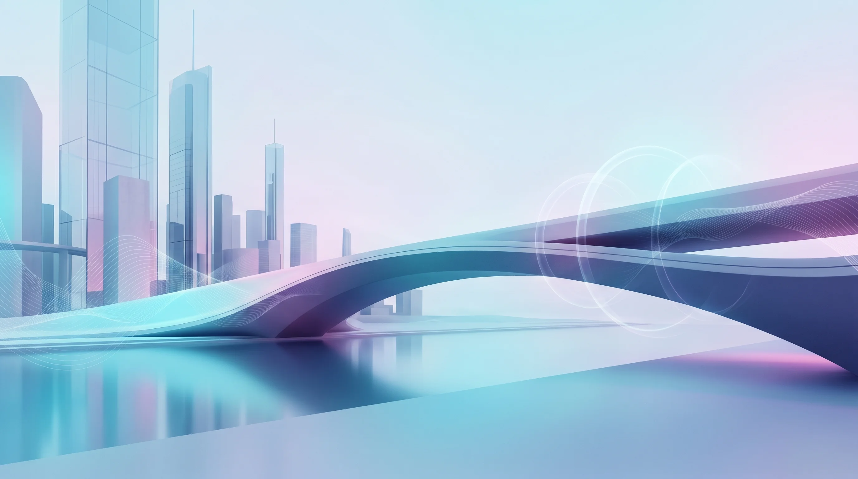 Digital illustration for article section "What Comes Next" in "Beyond Radar: How Passive Sensors Are Reshaping Drone Security" - A minimalist and futuristic representation of a modern urban environment and critical infrastructure...