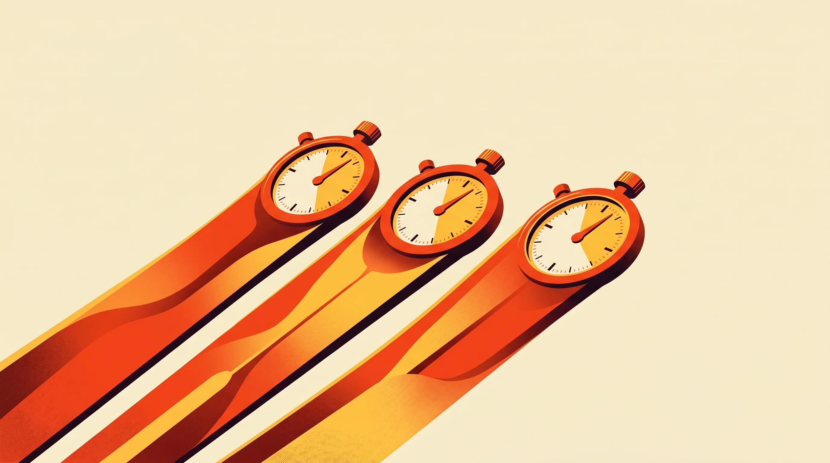 Digital illustration for article section "Three Versions, One Reality" in "Chronicle Labs Brings Robotics Testing to Enterprise AI Agents" - A conceptual, minimalist illustration representing three distinct versions of an automated agent run...