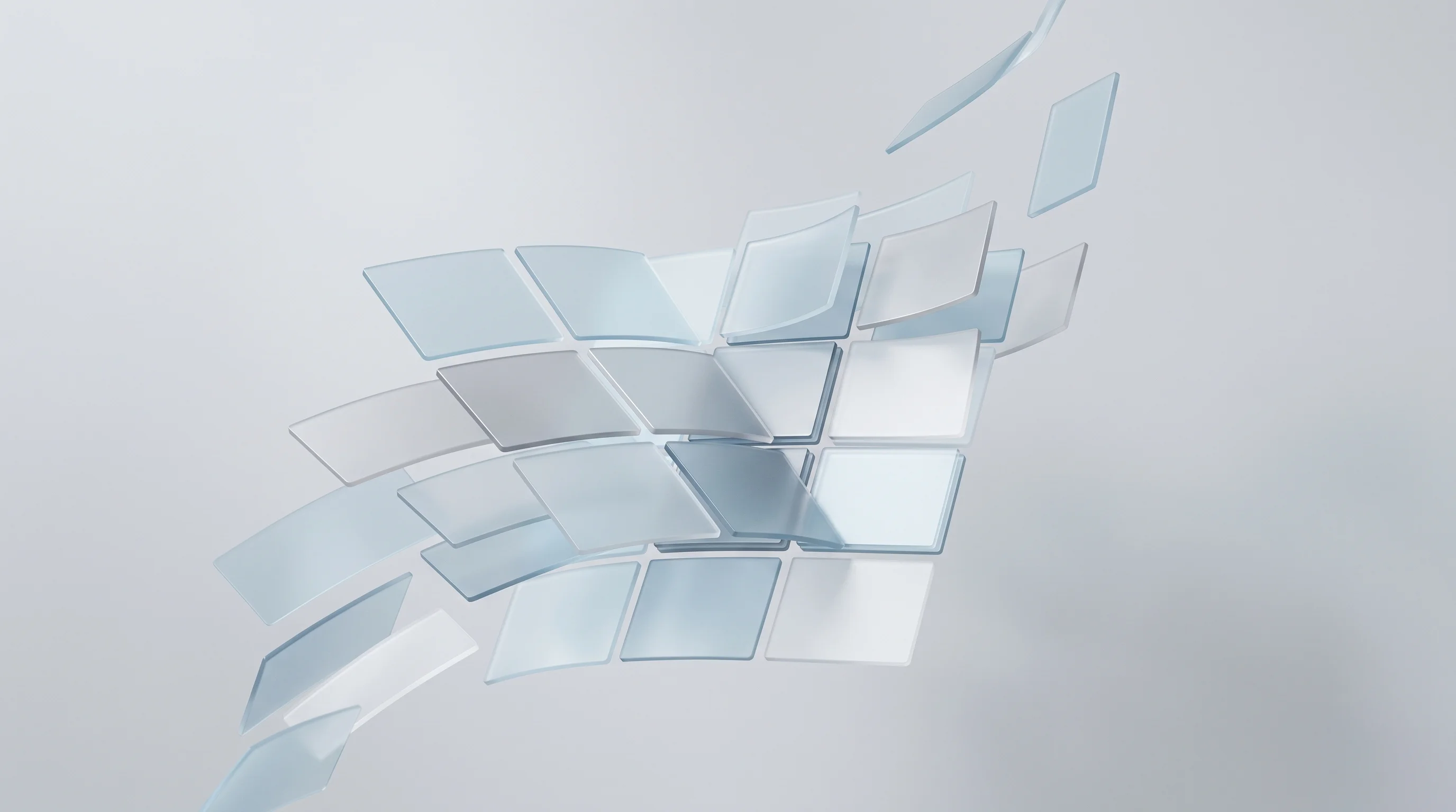 Digital illustration for article section "A Market in Transition, Maybe" in "Interfaze Merges Specialized Models With Transformers for Deterministic AI" - A conceptual, minimalist representation of a market in transition, featuring a clean, abstract arran...