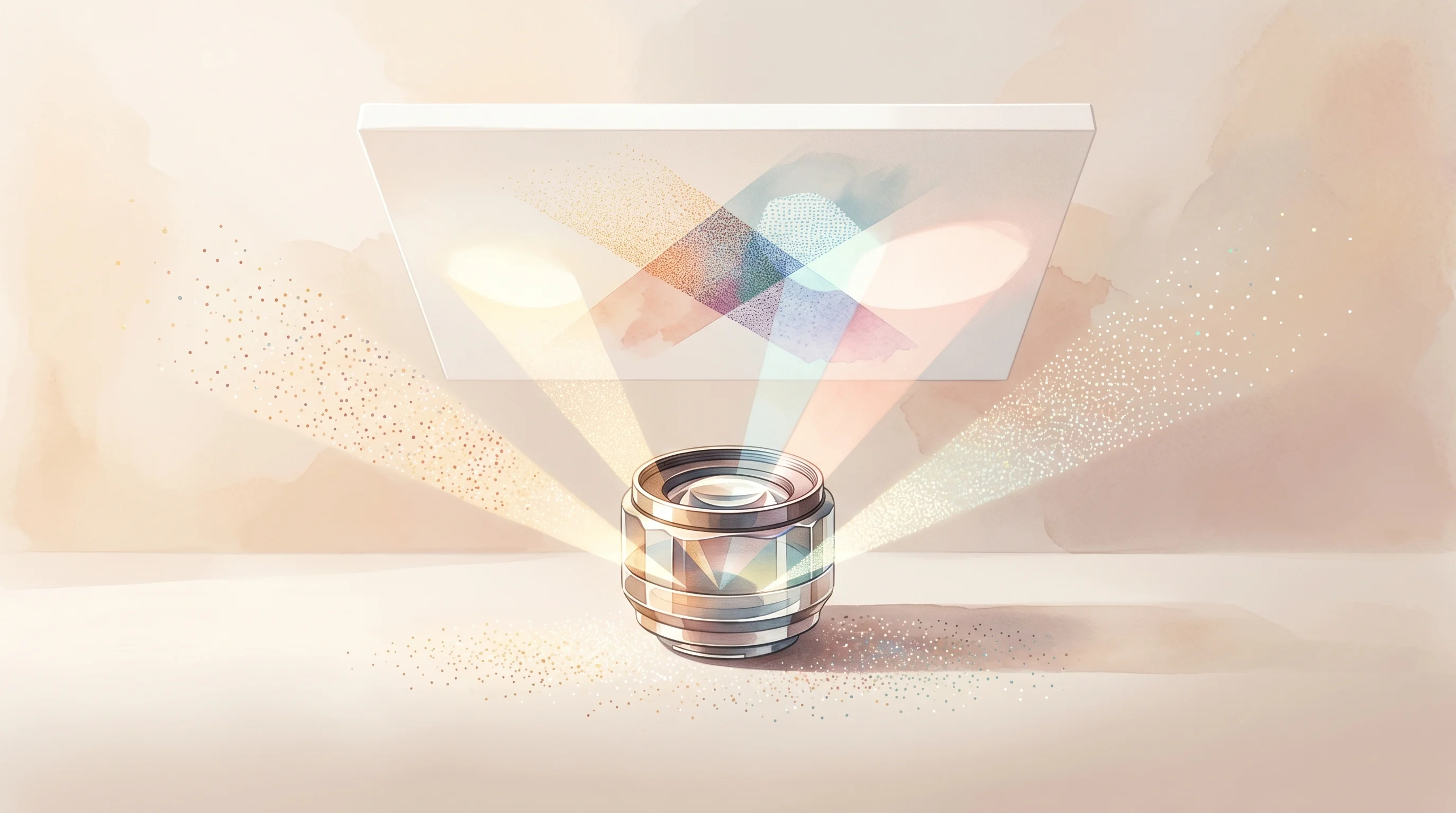 Digital illustration for article section "A Crowded Field, Different Angles" in "YouArt Launches 'Patreon for AI Video' With $1M Revenue Run-Rate" - A conceptual, modern visualization representing a crowded landscape of competing video and film plat...