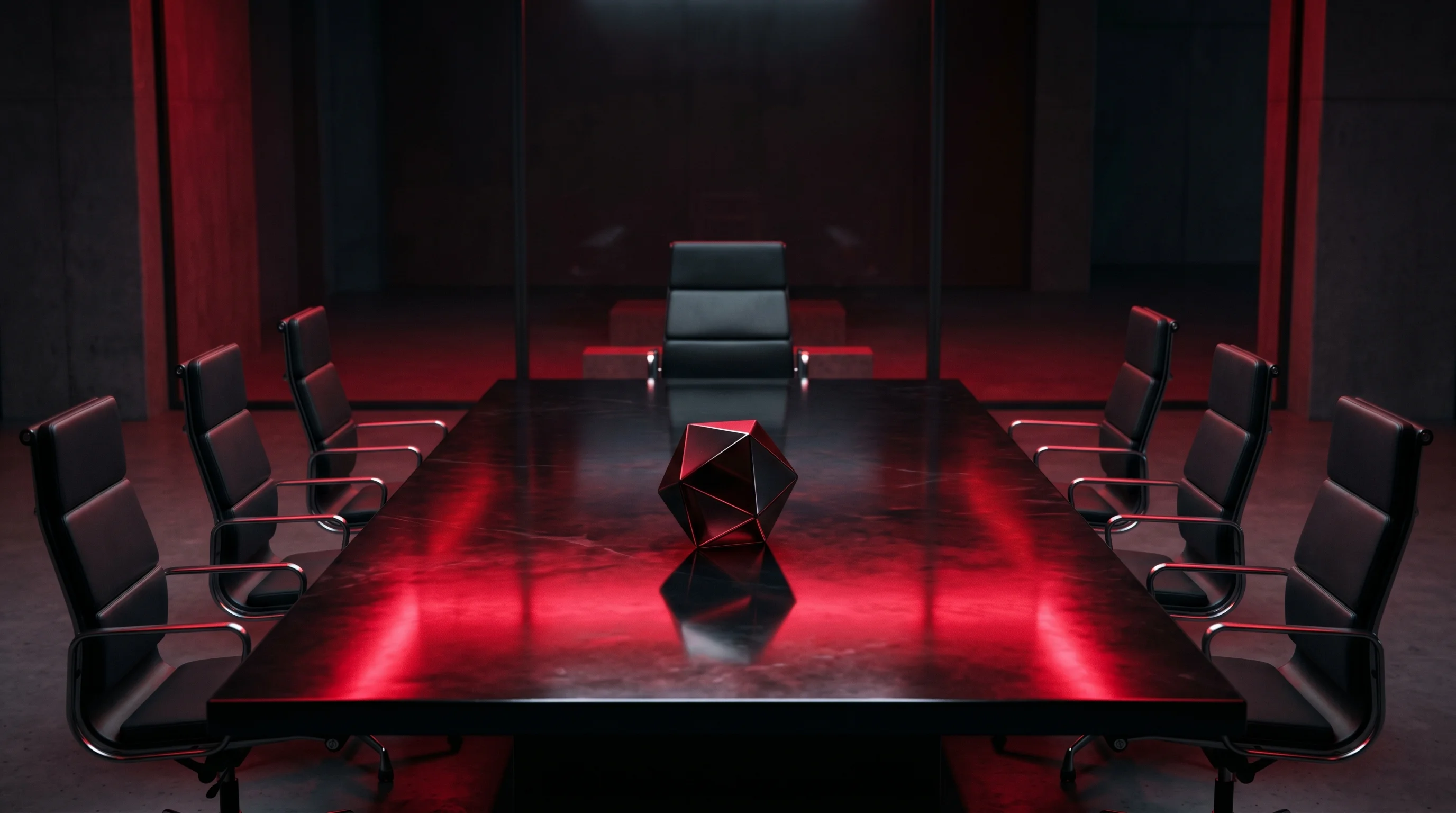 Digital illustration for article section "Board Seats and Strategic Bets" in "TRIMTECH Raises $47M Seed Led by J&J for Neurodegenerative Drugs" - A conceptual and minimalist representation of strategic corporate governance and venture capital boa...