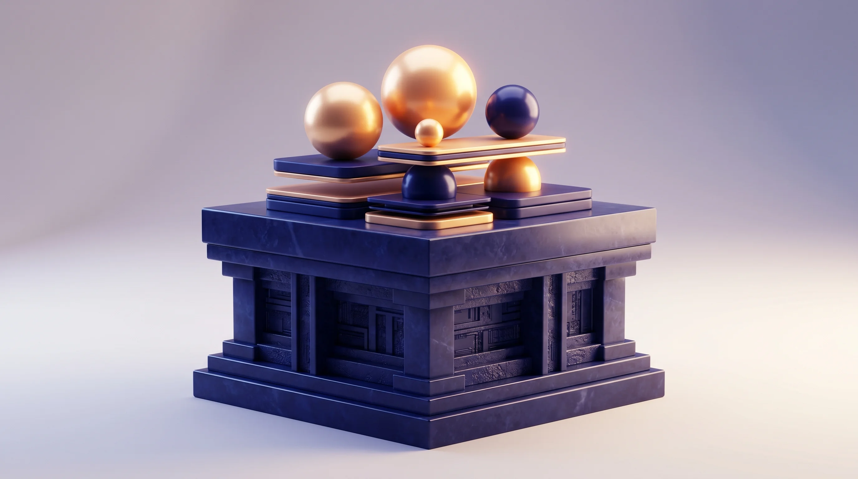 Digital illustration for article section "The Numbers, and Who's Behind Them" in "YC-Backed Smartbase Hits $171K ARR in Six Weeks With AI-Native ERP" - A hyperrealistic 3D render in a premium Pixar-quality animation style featuring a massive, clean geo...