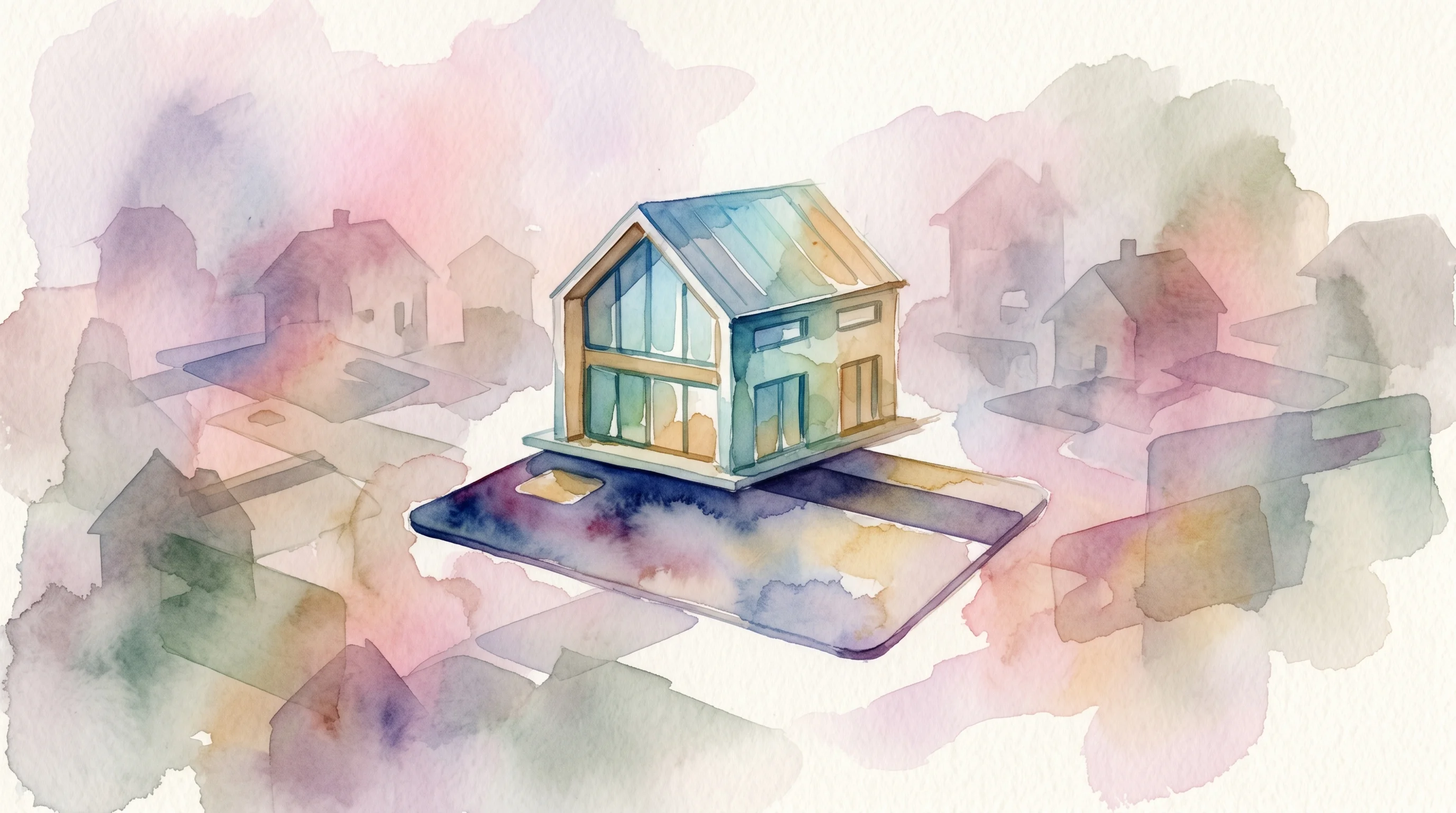 Digital illustration for article section "A Crowded, Expensive Landscape" in "Trovy Raises $15M Series A for Card-Linked HELOC at Mortgage Rates" - A conceptual illustration of a crowded, expensive financial landscape, featuring a single, stylized ...