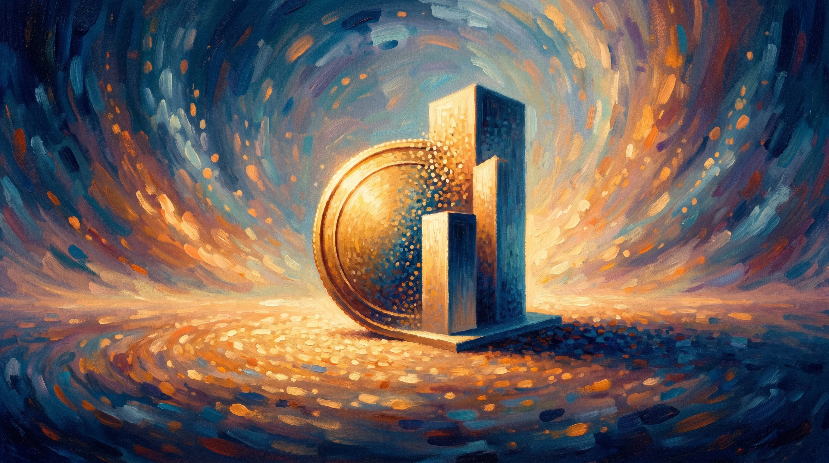 Digital illustration for article section "What the Money Will Buy" in "BharatTender Raises $131K Pre-Seed to Digitize Private Procurement" - A conceptual, modern, and abstract representation of fresh capital fueling platform development and ...