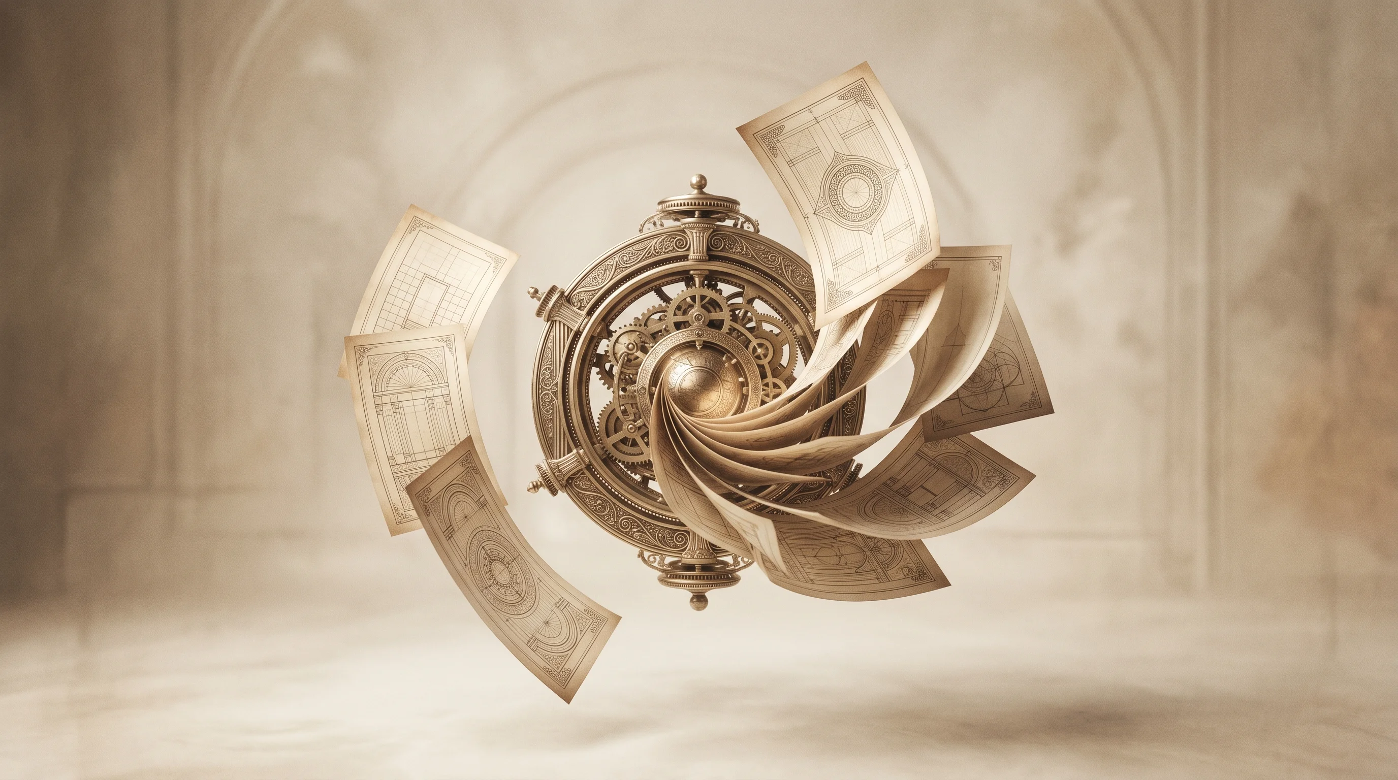 Digital illustration for article section "Feeding the Agent Economy" in "Mistral AI Takes on AWS and Google With New $4 Document OCR Model" - A minimalist, conceptual visualization of autonomous systems ingesting structured information, featu...