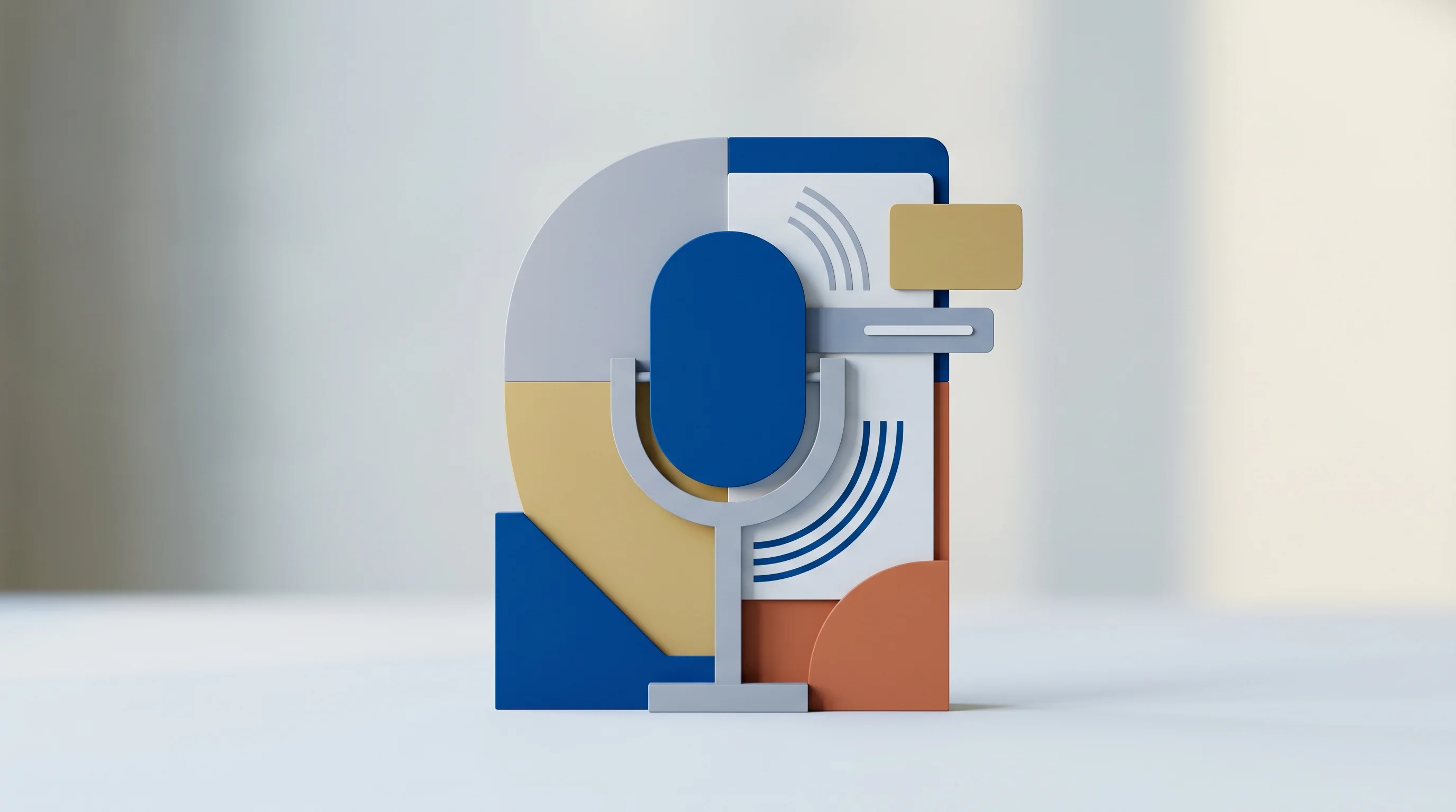 Digital illustration for article section "Content Section 2" in "Coval Raises $28M to Bring Waymo-Style Testing to Voice AI Agents" - A clean, minimalist conceptual representation of a modern corporate AI voice agent, featuring a styl...