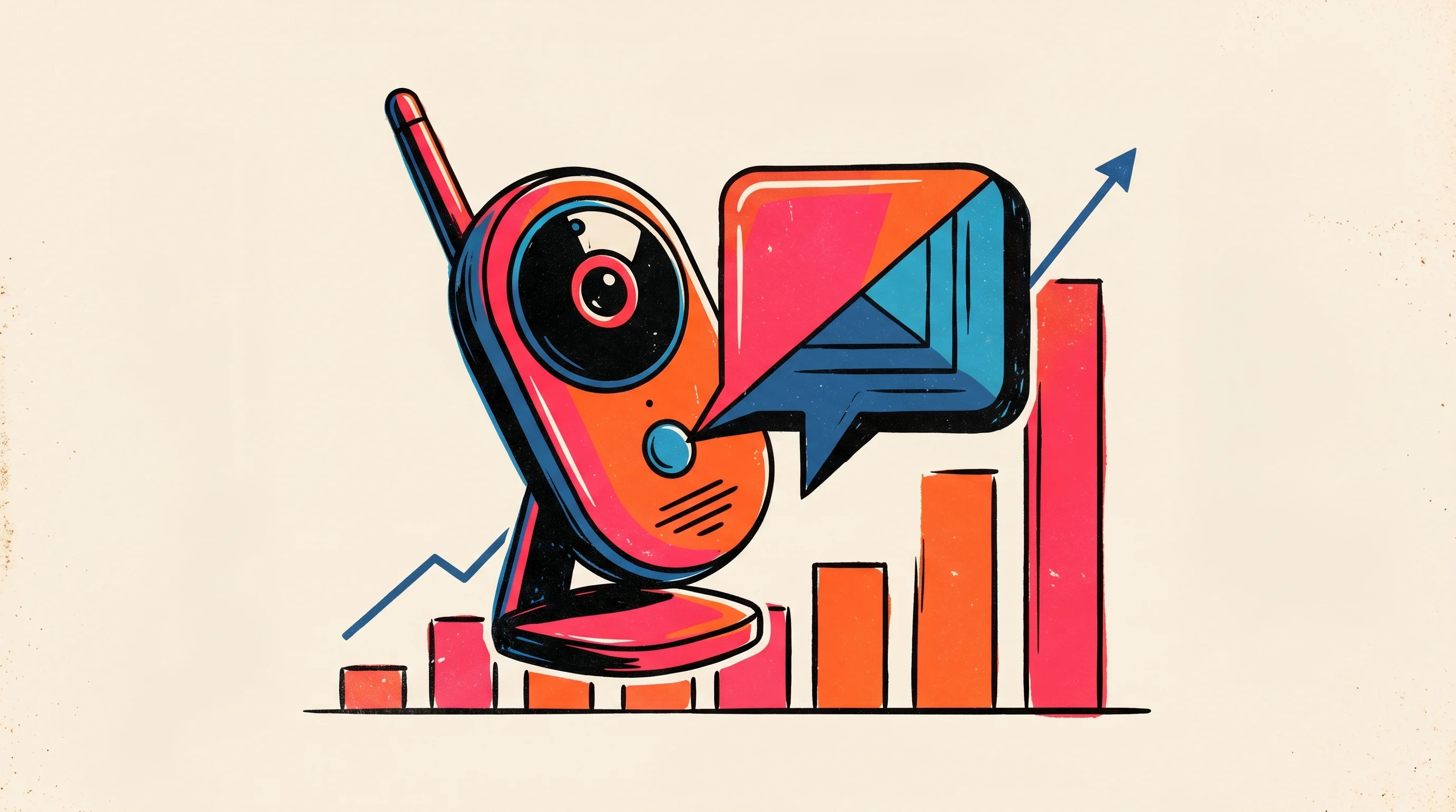 Digital illustration for article section "Content Section 2" in "Runlayer Lands $30M Series A from Felicis, Khosla for AI Agent Governance" - A conceptual, minimalist illustration representing a successful startup track record, featuring a sl...