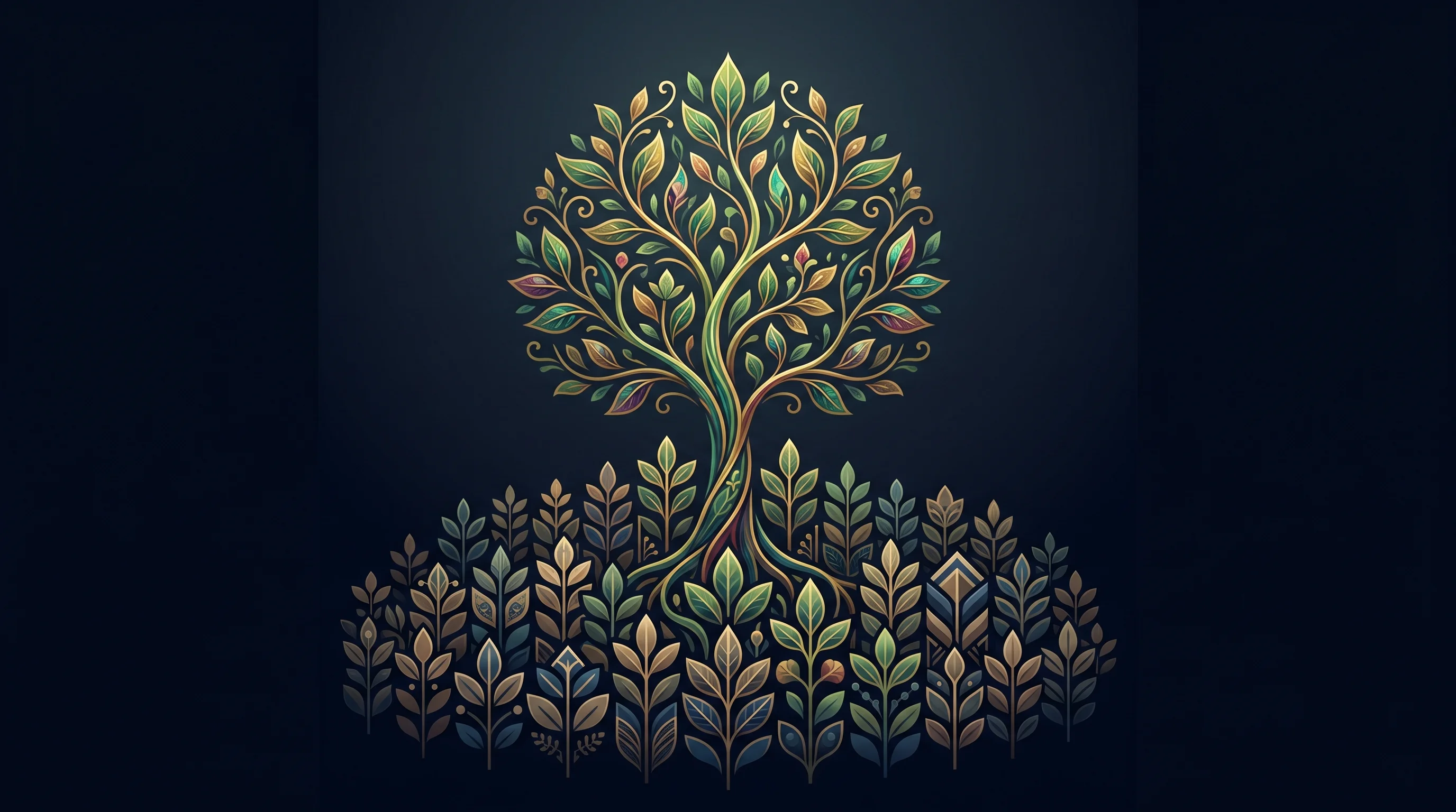 Digital illustration for article section "A Crowded Field, But Growing" in "Techdollar Raises $3M to Unlock Liquidity from Pre-IPO Equity" - A conceptual illustration representing a crowded but growing equity financing market, featuring a si...