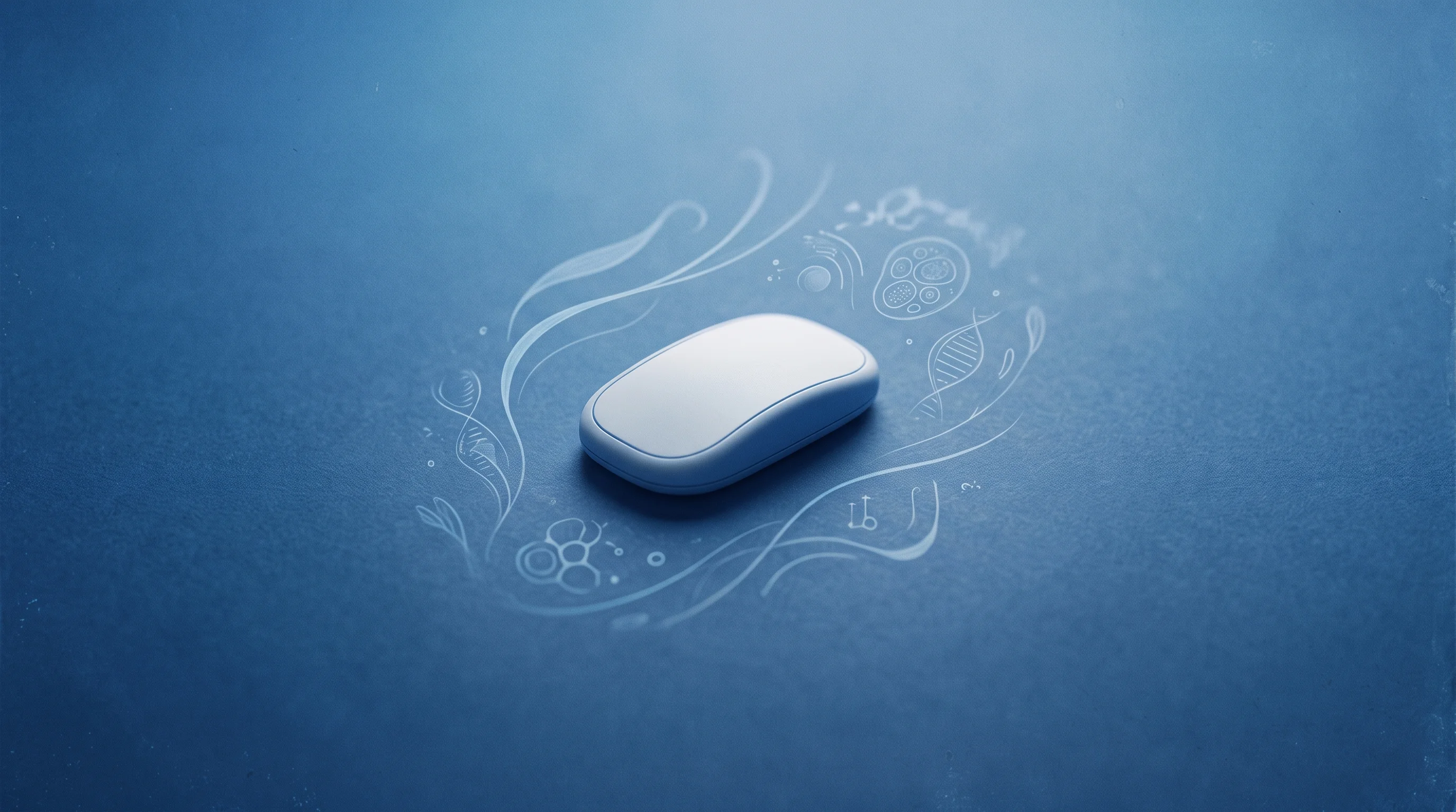 Digital illustration for article section "Who's Behind This, Anyway?" in "Harbor Lands $2M Contract as AI-Native CRO Takes On Clinical Trials" - A sleek, minimalist wearable biosensor patch rests as the single, strong focal point in a clean, unc...