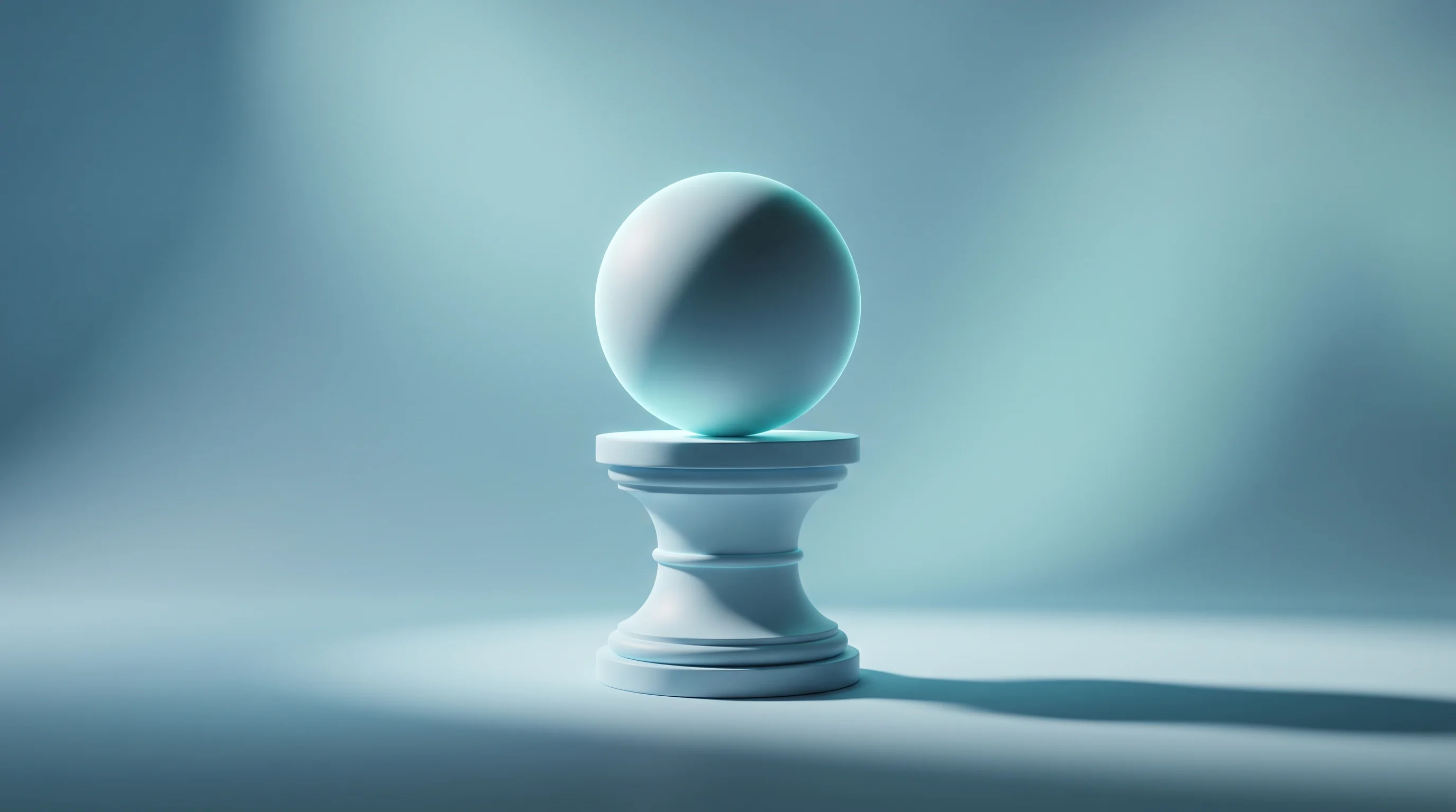 Digital illustration for article section "Betting on Inevitability" in "YC-Backed Saffron Launches AI-Native Platform for Coding Assessments" - A conceptual 3D rendering of a sleek, abstract evaluation framework representing the inevitable adop...