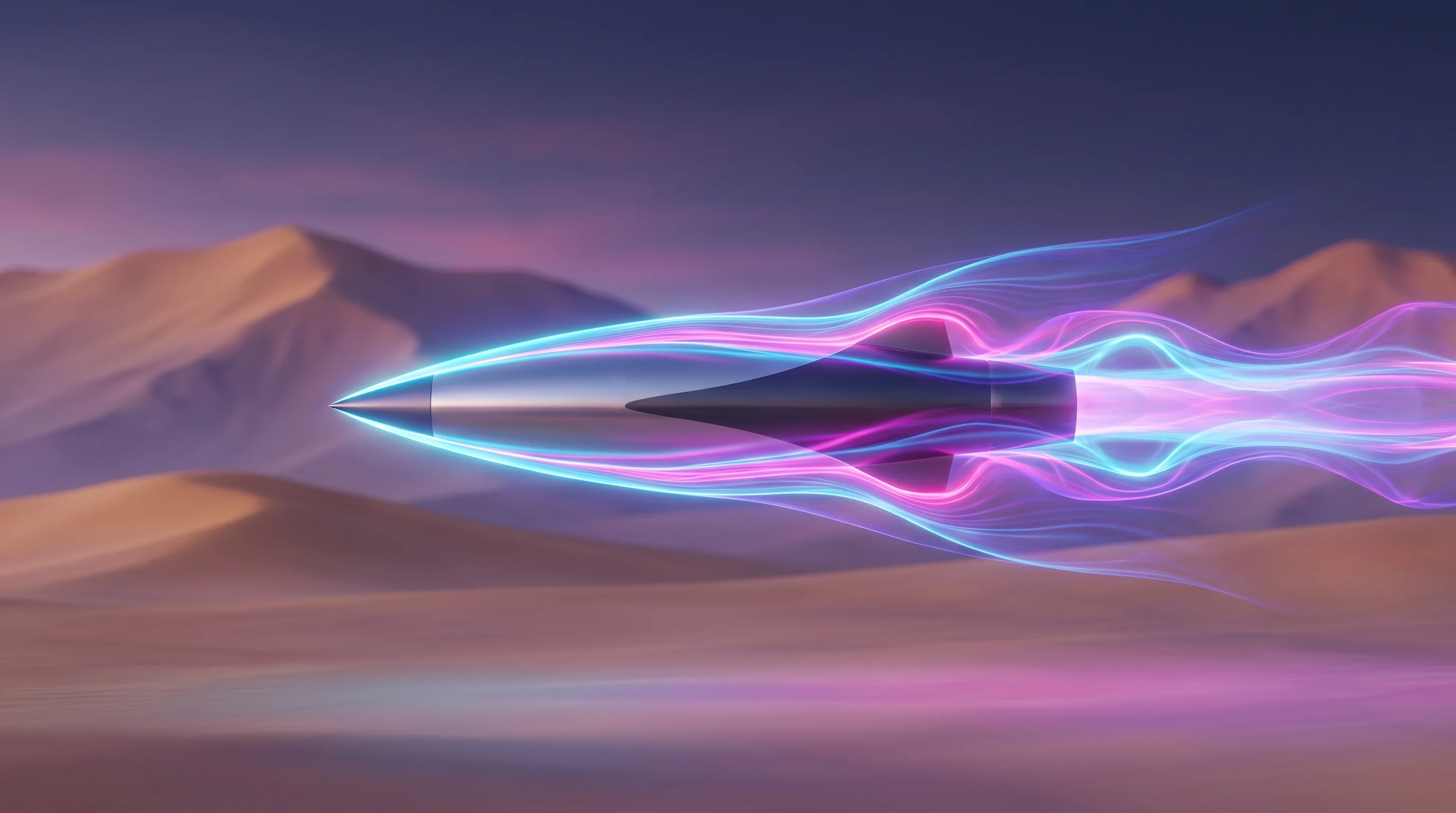 Digital illustration for article section "Where the Money Goes" in "Longshot Raises $5M Seed to Drop Zeros Off Space Launch Costs" - A clean, minimalist conceptual image representing a new high-speed aerospace test facility in Nevada...
