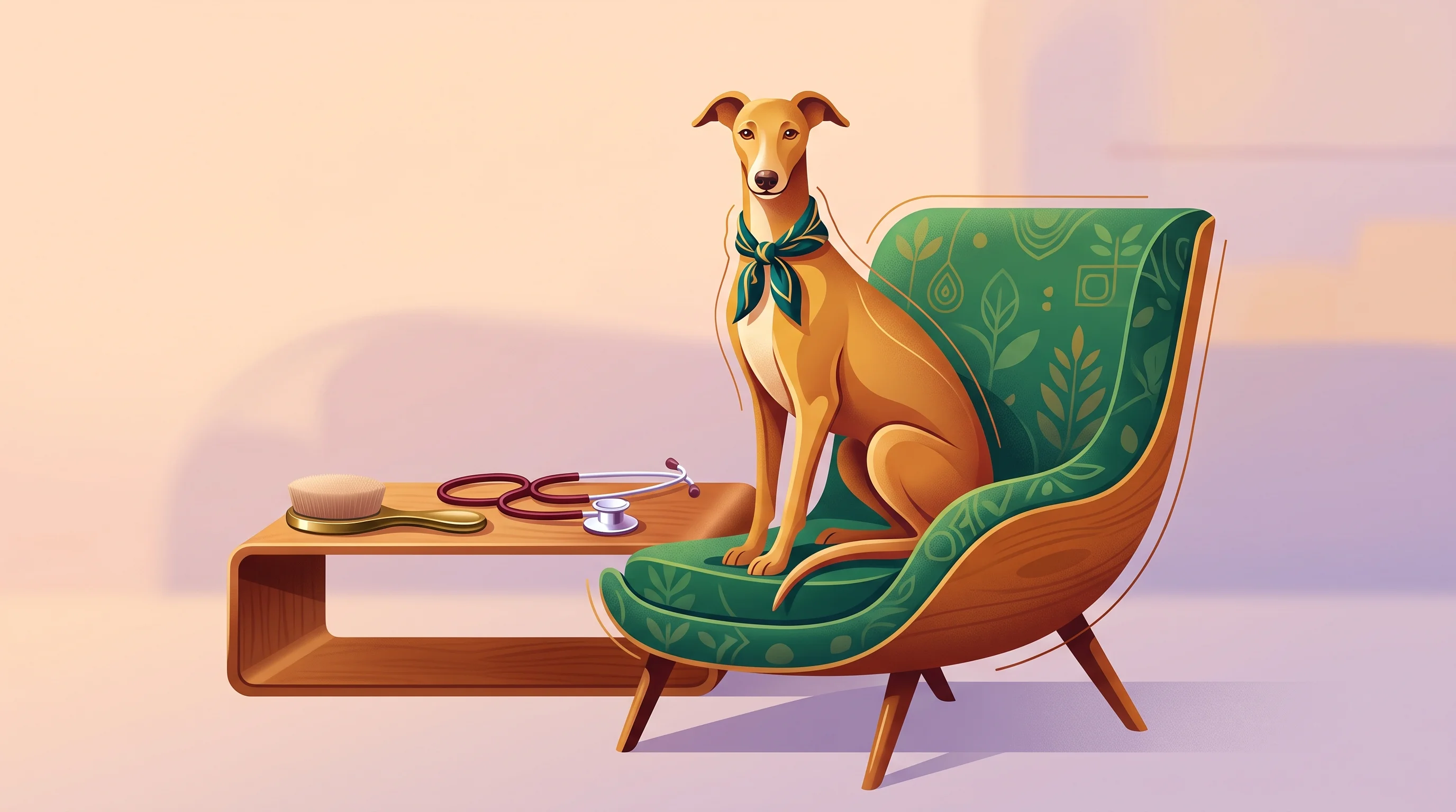 Digital illustration for article section "Chasing a Humanization Trend" in "CompanAIn Raises $1M to Build AI Pet Longevity Platform" - A conceptual and minimalist illustration representing the "pet humanization" trend and the booming p...