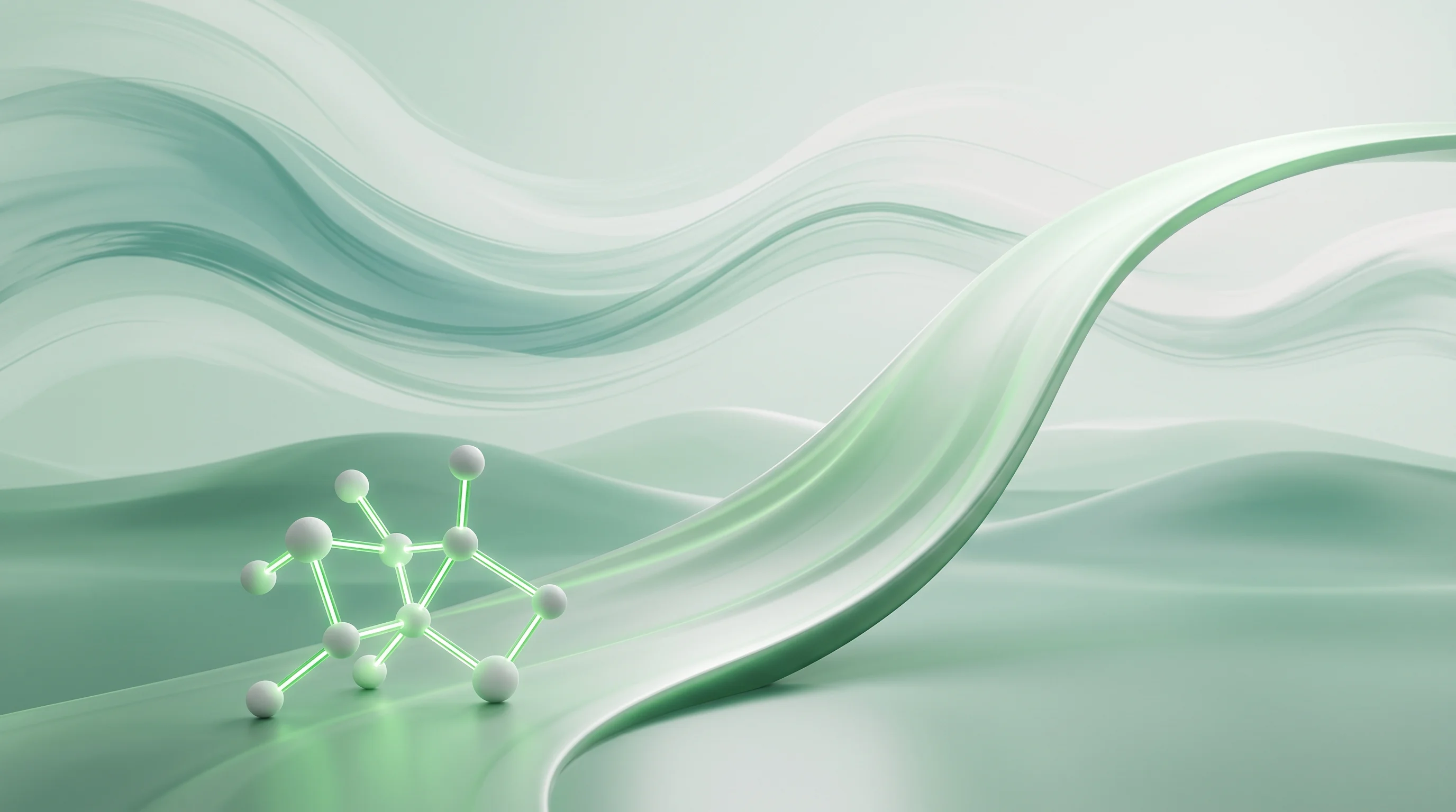 Digital illustration for article section "What Comes Next" in "Oxford Drug Design's AI Platform Hits Cancer Milestone" - A minimalist and conceptual representation of the future of pharmaceutical development and financial...